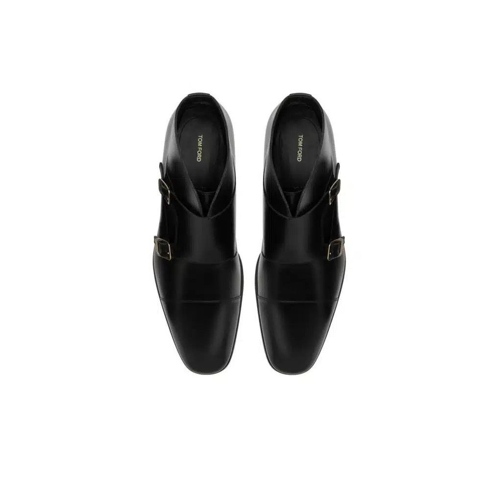 Tom Ford o1loc1c0426 J1251 Size: 7 TF / Leather Boots in Black Size US 7 / EU 40 - 2 Thumbnail