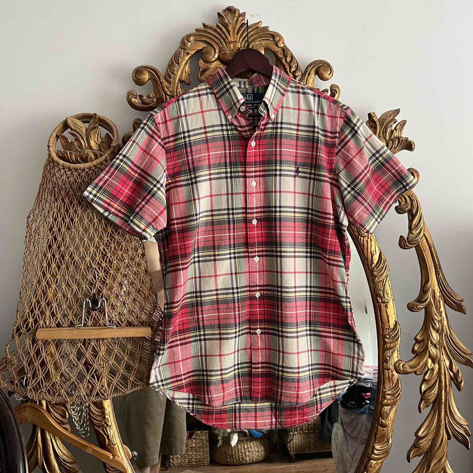 Polo Ralph Lauren VINTAGE Ralph Lauren Button-Up Flannel Shirt Mens 90s Size US M / EU 48-50 / 2 - 1 Thumbnail