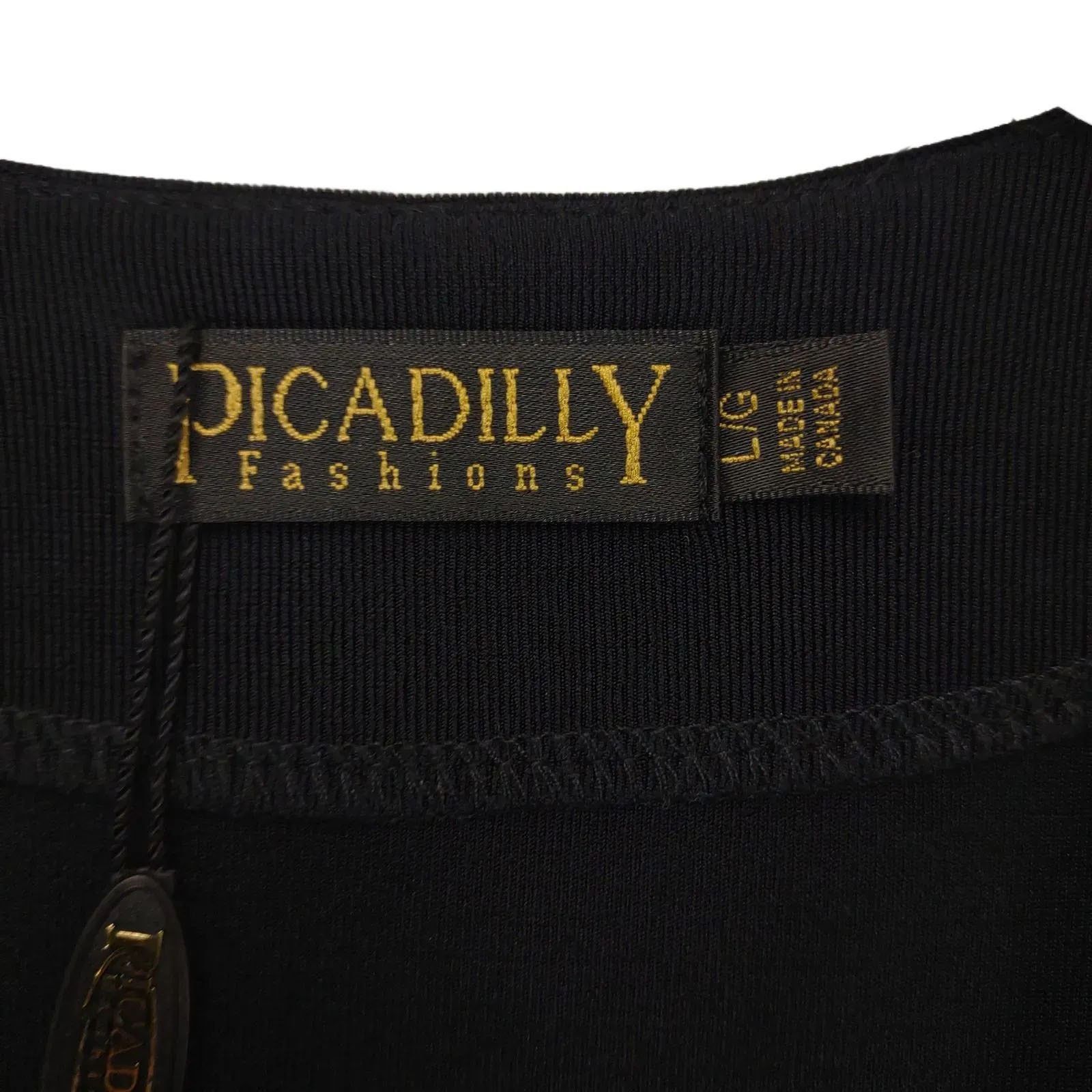 Other NWT Picadilly Sz L Black Pink Ribbon Trim 1-Button Cardigan Size L / US 10 / IT 46 - 3 Thumbnail