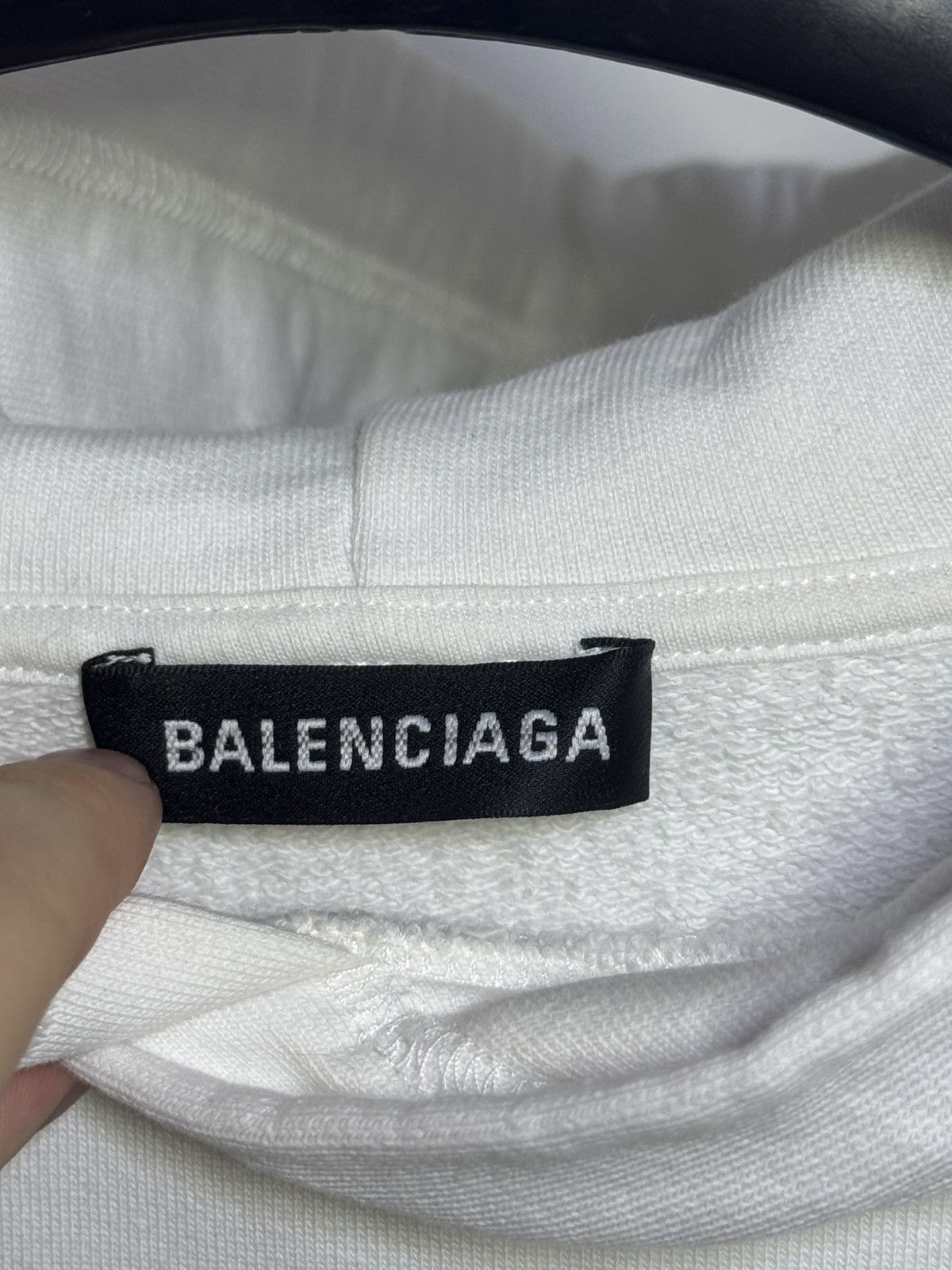Balenciaga ✅Balenciaga logo white oversize hoodie Size US XS / EU 42 / 0 - 7 Thumbnail