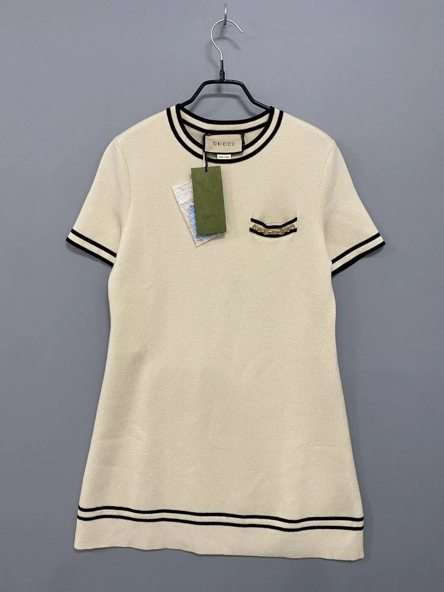 Gucci GUCCI Horsebit Ivory Dress Women's S New Size S / US 4 / IT 40 - 1 Thumbnail