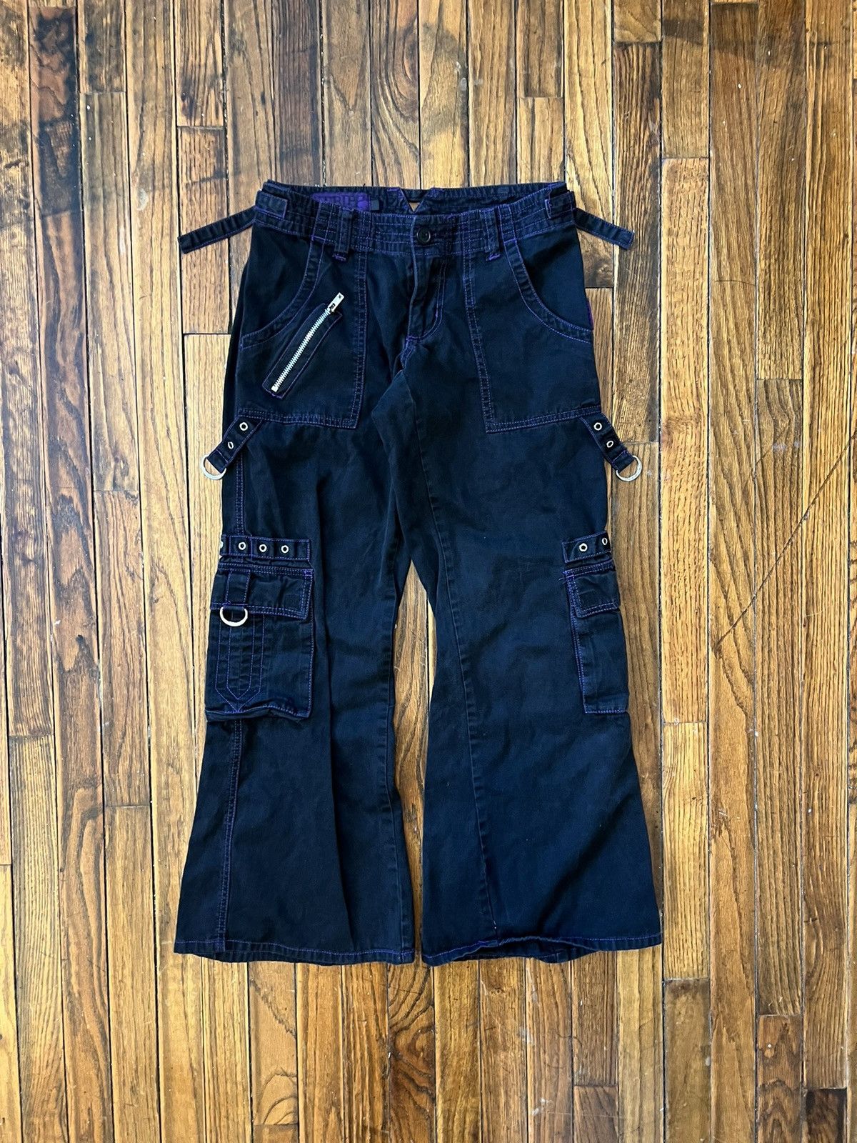 Vintage Vintage Tripp NYC Purple Black Rave Emo Y2K Pants 28” Size 9 Size 28" / US 6 / IT 42 - 1 Preview