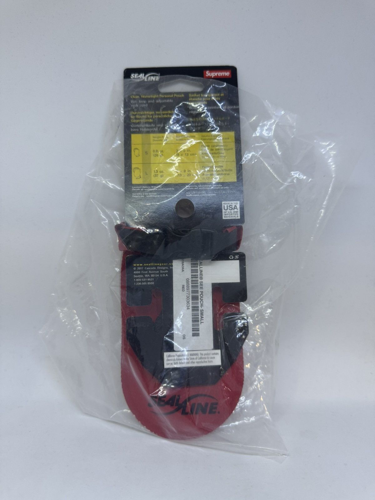 Supreme Supreme Sealine See Pouch Small Red Size ONE SIZE - 2 Thumbnail
