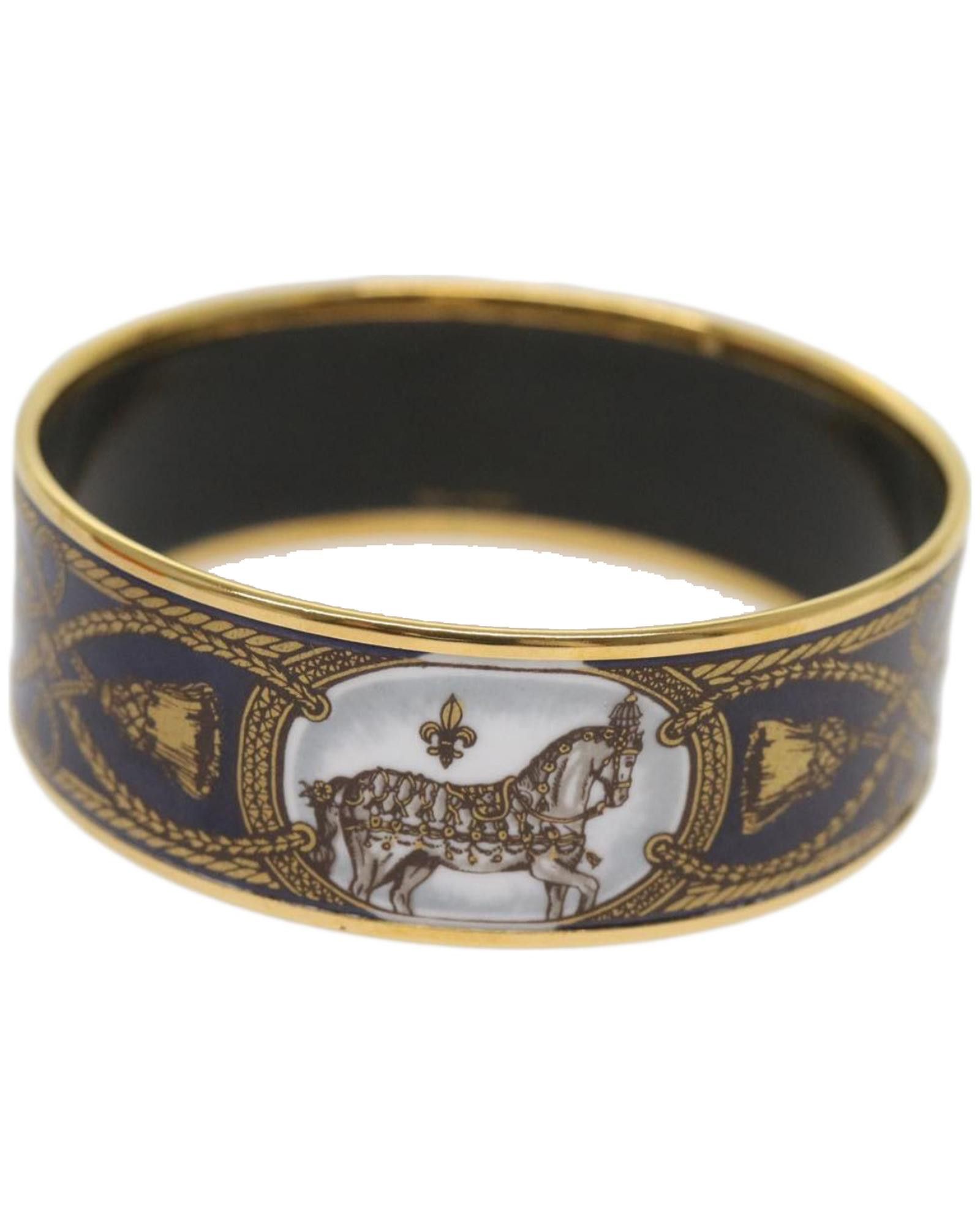 image of Hermes Gold Metal Bracelet, Women's