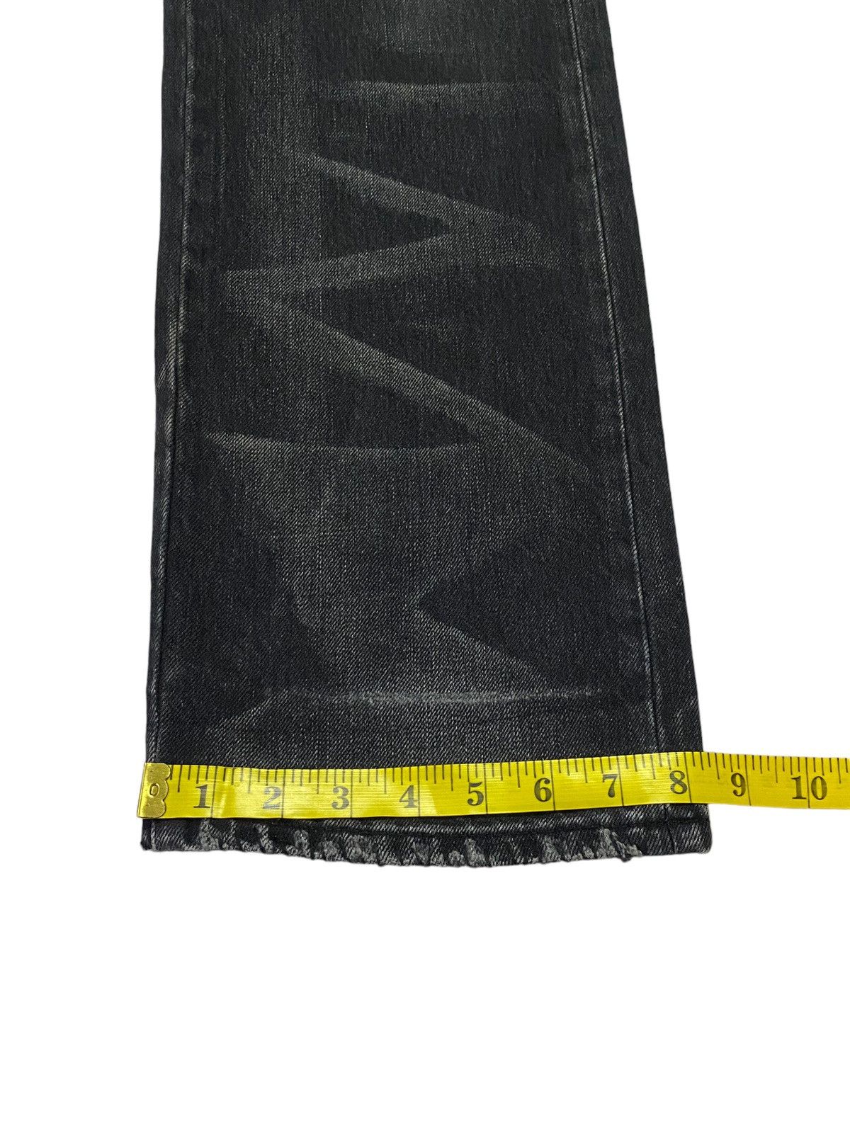 Japanese Brand × Neighborhood Neighborhood Black Icon Distressed Cargo Denim Size US 35 - 10 Thumbnail