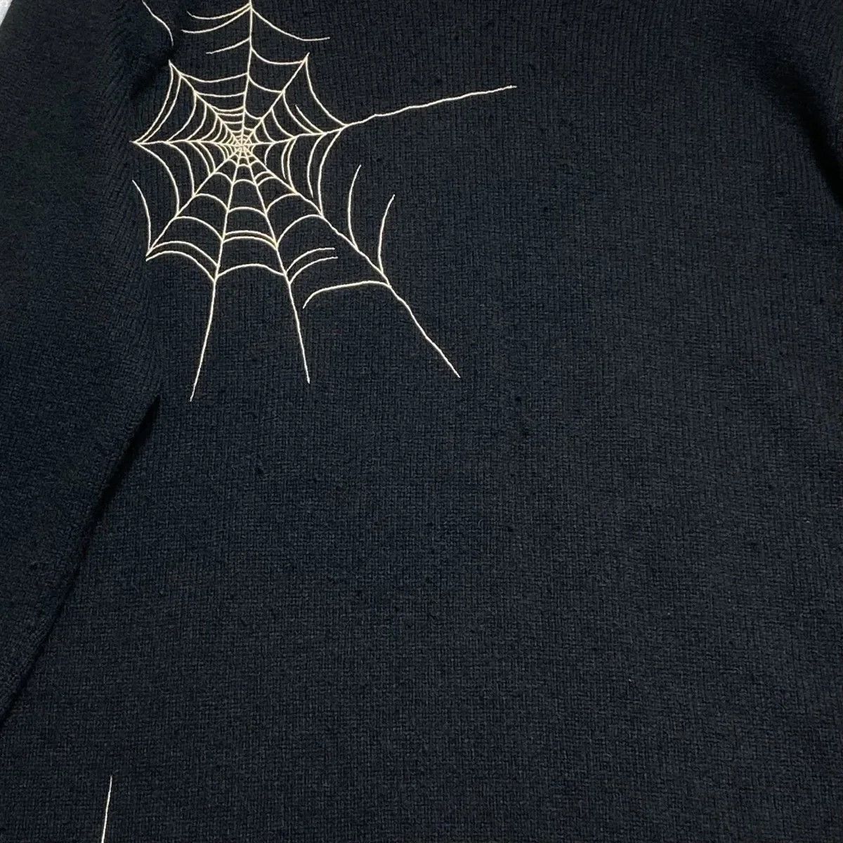 Yohji Yamamoto BLACK Scandal Yohji Yamamoto 18AW Spider Web Crew Neck Knit Size US L / EU 52-54 / 3 - 5 Thumbnail
