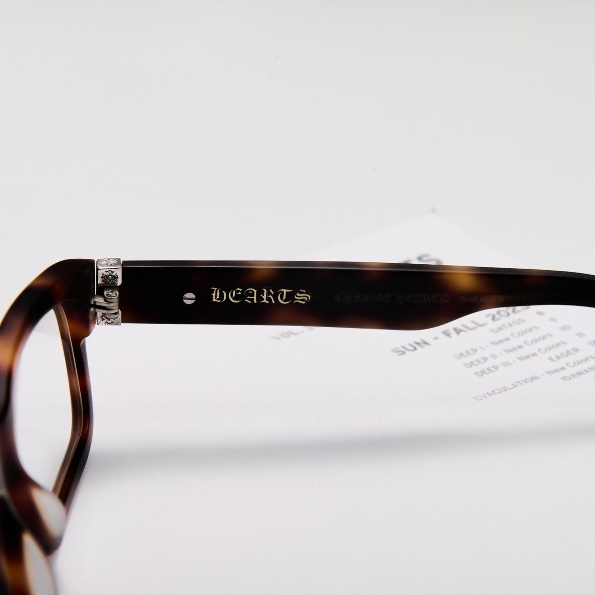Chrome Hearts CHROME HEARTS INFLATABLE DATE - A MATTE BUTTERSCOTCH TORTOISE GLASSES Size ONE SIZE - 4 Thumbnail