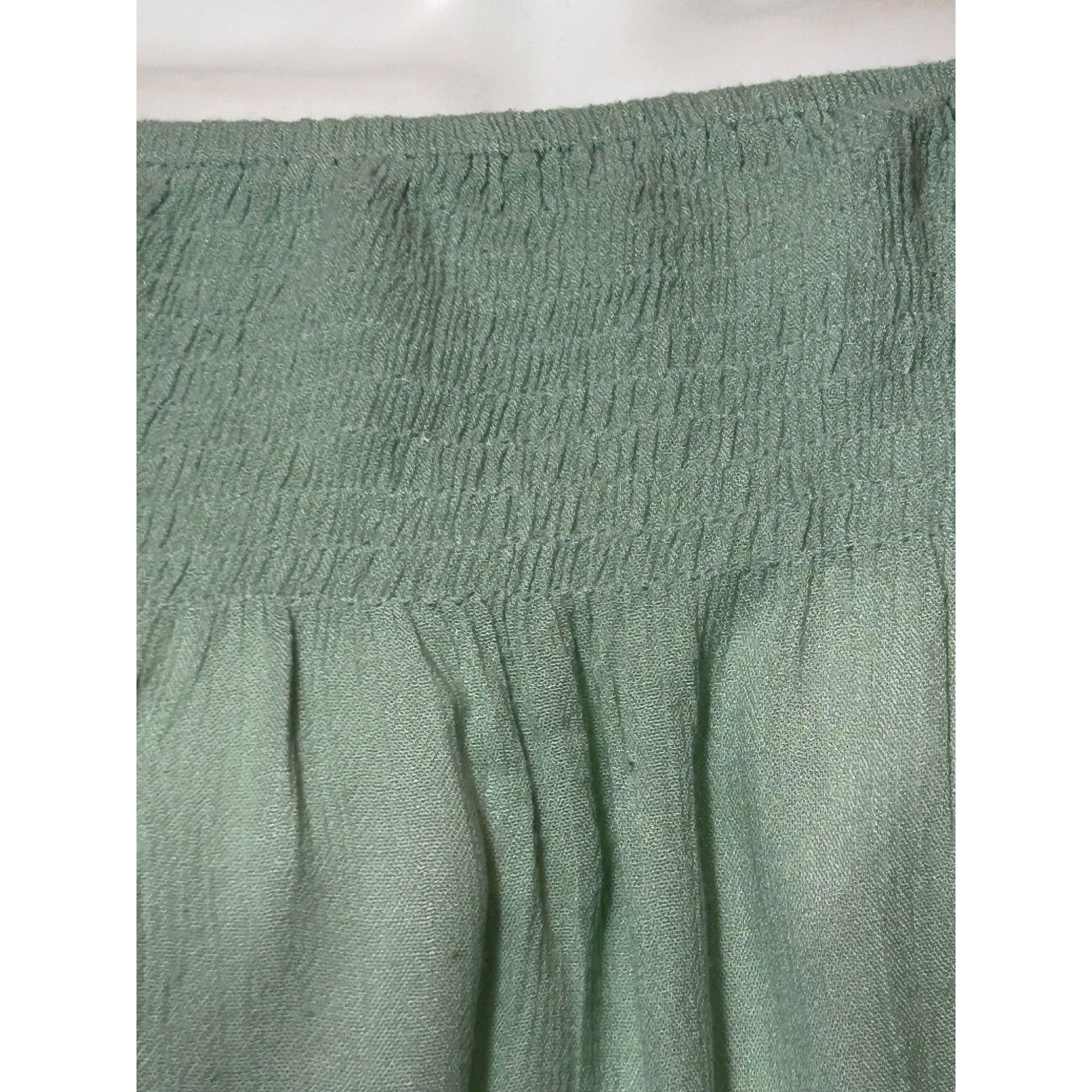Other Raga Women’s Top Green S Bohemian Cascading Sleeve Smocked B Size S / US 4 / IT 40 - 12 Thumbnail