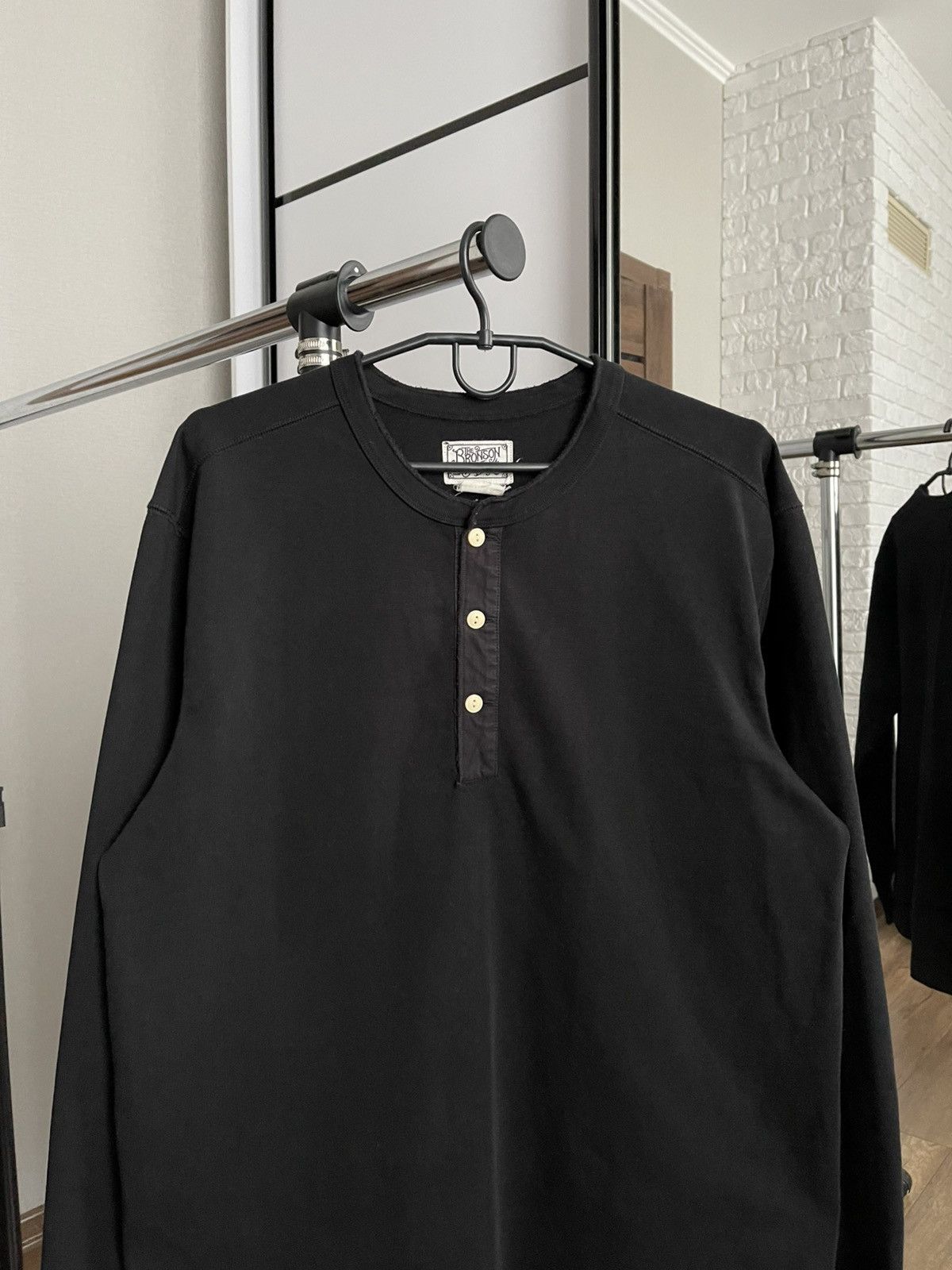 Bronson MFG. CO. Bronson Mfg Heavyweight Henley Long Sleeve T-Shirt Pullover Size US XXL / EU 58 / 5 - 5 Thumbnail