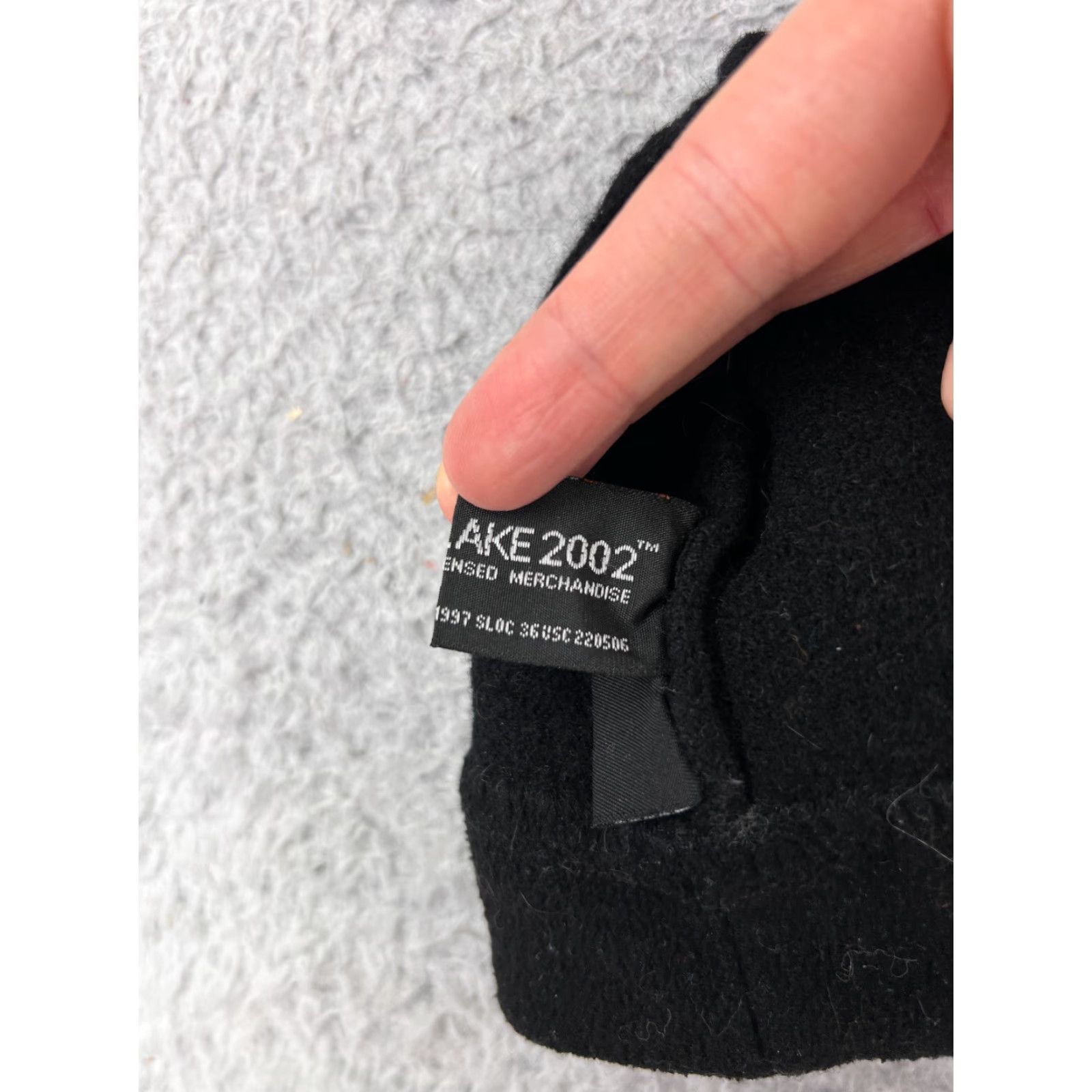 Vintage Salt Lake Olympics Beanie Adult XS Black Gray Knit Acrylic 100% Wool Toque Mens Size ONE SIZE - 7 Thumbnail