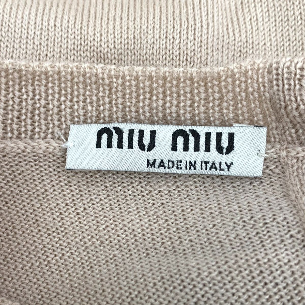 Miu Miu Miu Miu Flesh Pink Wool Short Sleeve Knit Sweater K26WX Size M / US 6-8 / IT 42-44 - 5 Thumbnail
