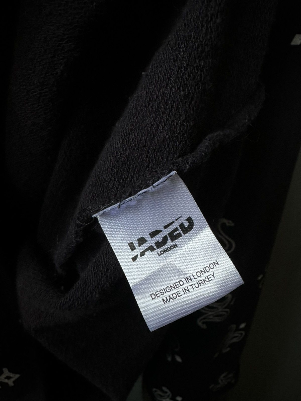 Jaded London Jaded London Over Zip Bandana Patchwork Hoodie Size M Size US M / EU 48-50 / 2 - 7 Thumbnail