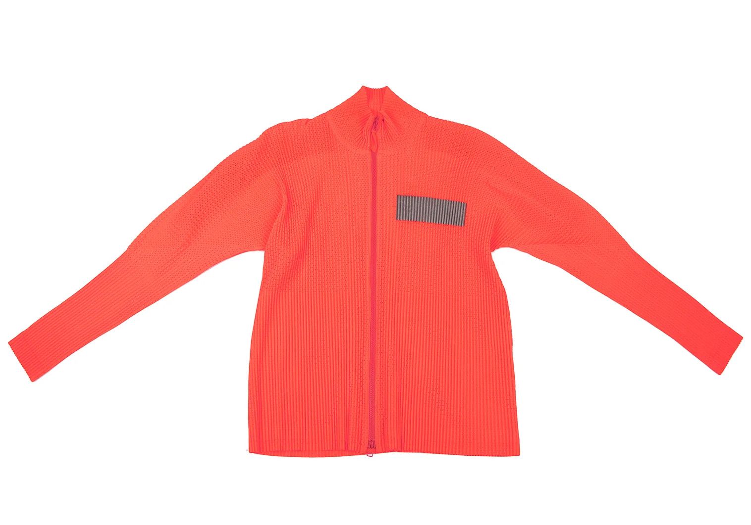 Issey Miyake Mesh Pleats Zip Jacket in Orange 4 Size US XL / EU 56 / 4 - 2 Thumbnail