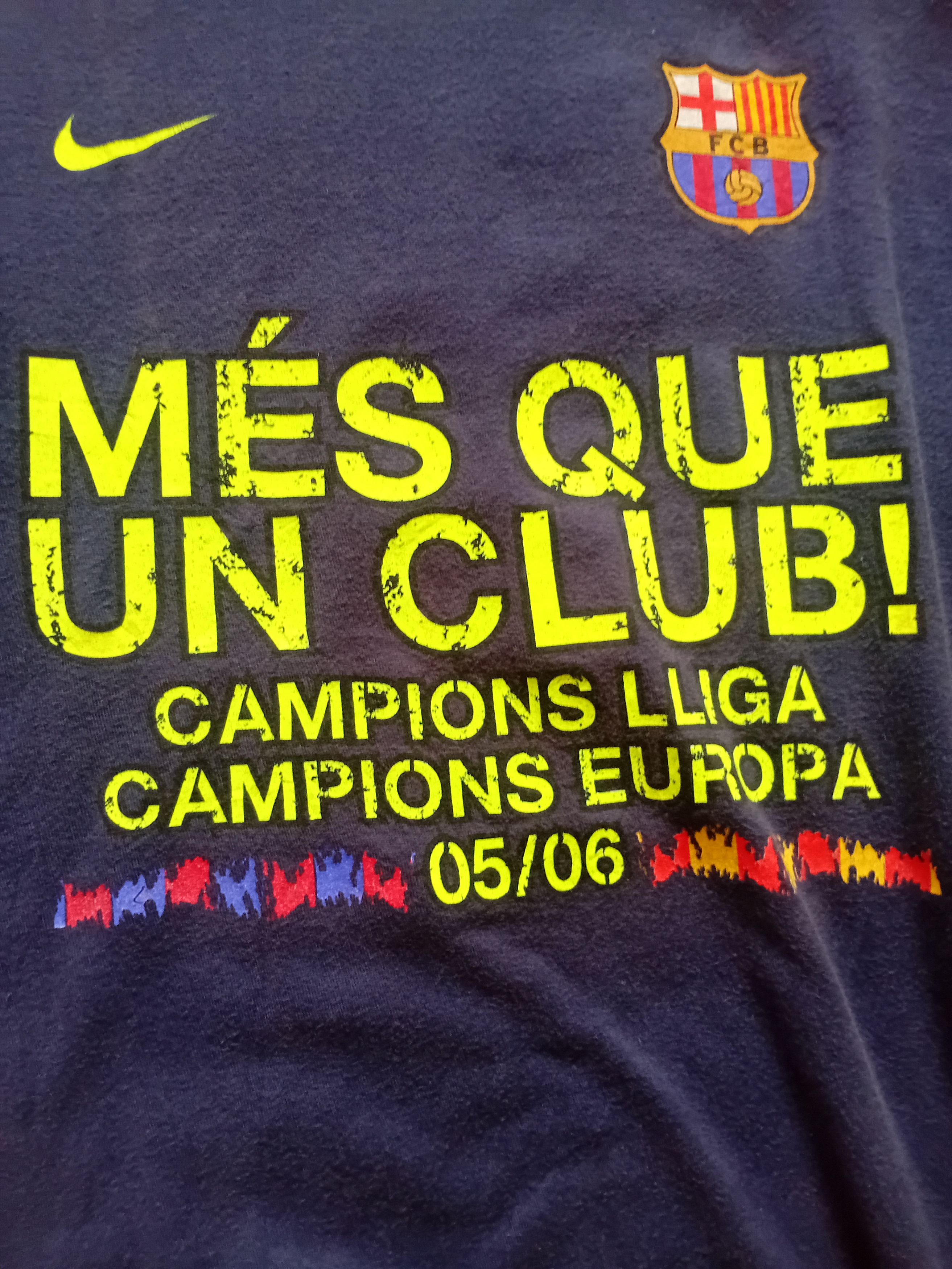 Nike Barcelona 2006 Official Shirt Size US M / EU 48-50 / 2 - 3 Thumbnail