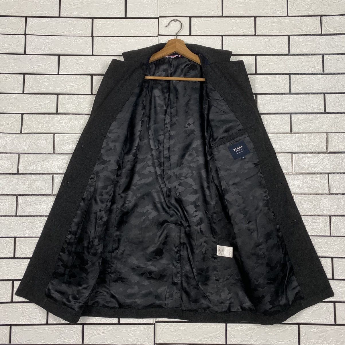 Japanese Brand Wool Long Jacket Overcoat Beams Heart Issey Miyake Size US M / EU 48-50 / 2 - 14 Thumbnail