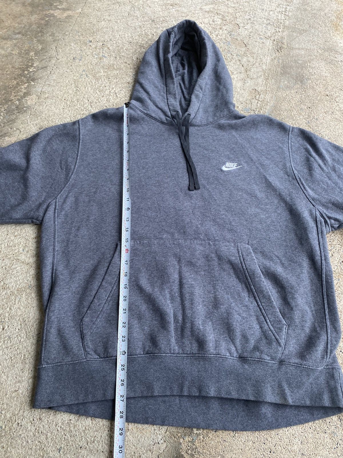 Nike × Vintage Vintage Y2K Nike Grey Hoodie Sweatshirt Size US XL / EU 56 / 4 - 6 Thumbnail