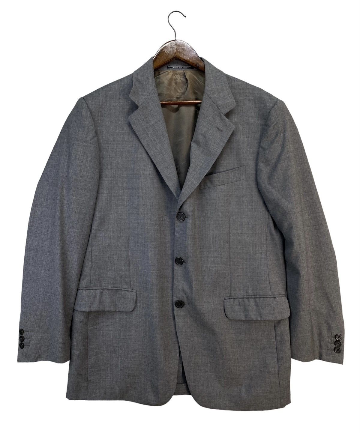 Fendi Fendi Grey Wool Blazer Size 52R - 1 Thumbnail