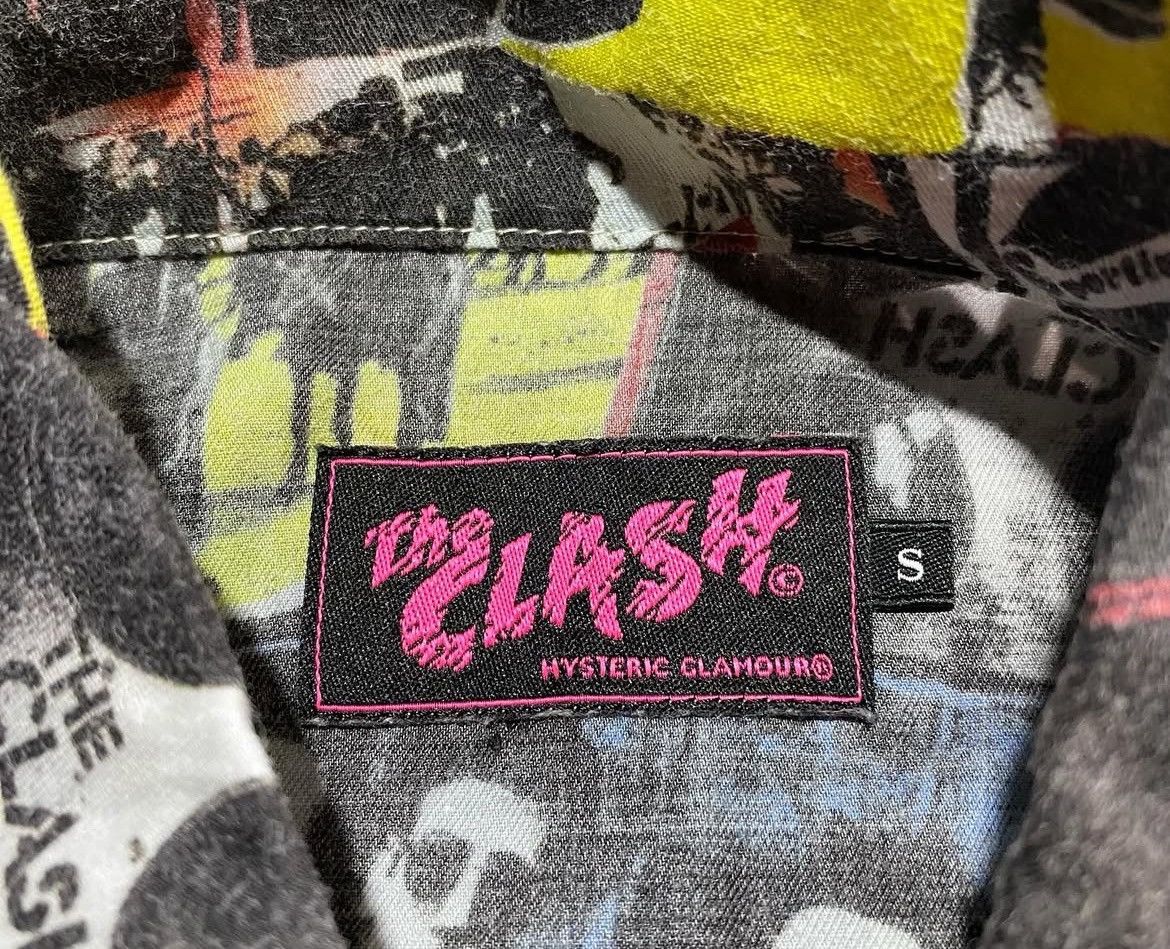 Band Tees × Hysteric Glamour × Japanese Brand 2000s Hysteric Glamour x The Clash Snap Button Shirt y2k Size US M / EU 48-50 / 2 - 8 Thumbnail