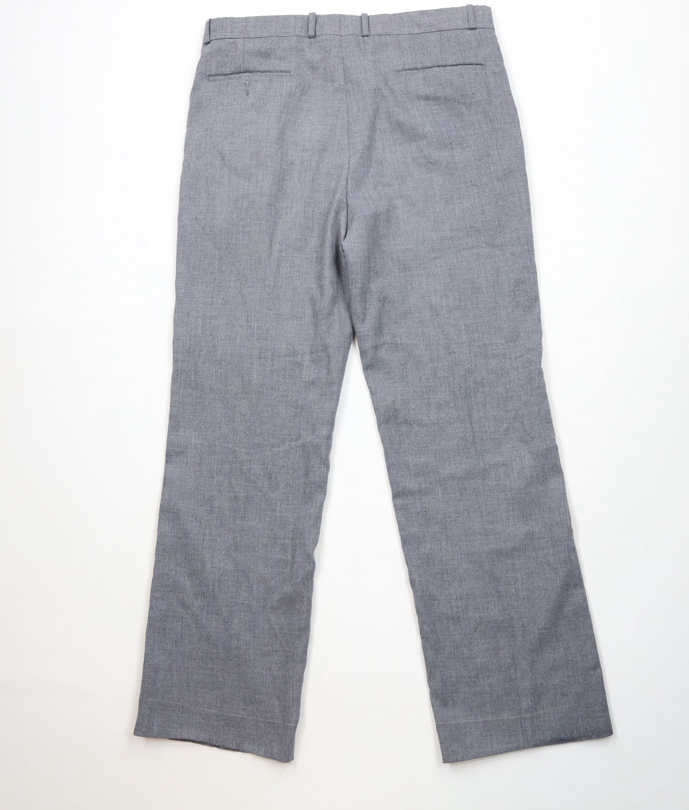 Vintage Vintage 70s Streetwear Chambray Wide Leg Chino Pants Gray Size US 34 / EU 50 - 10 Thumbnail