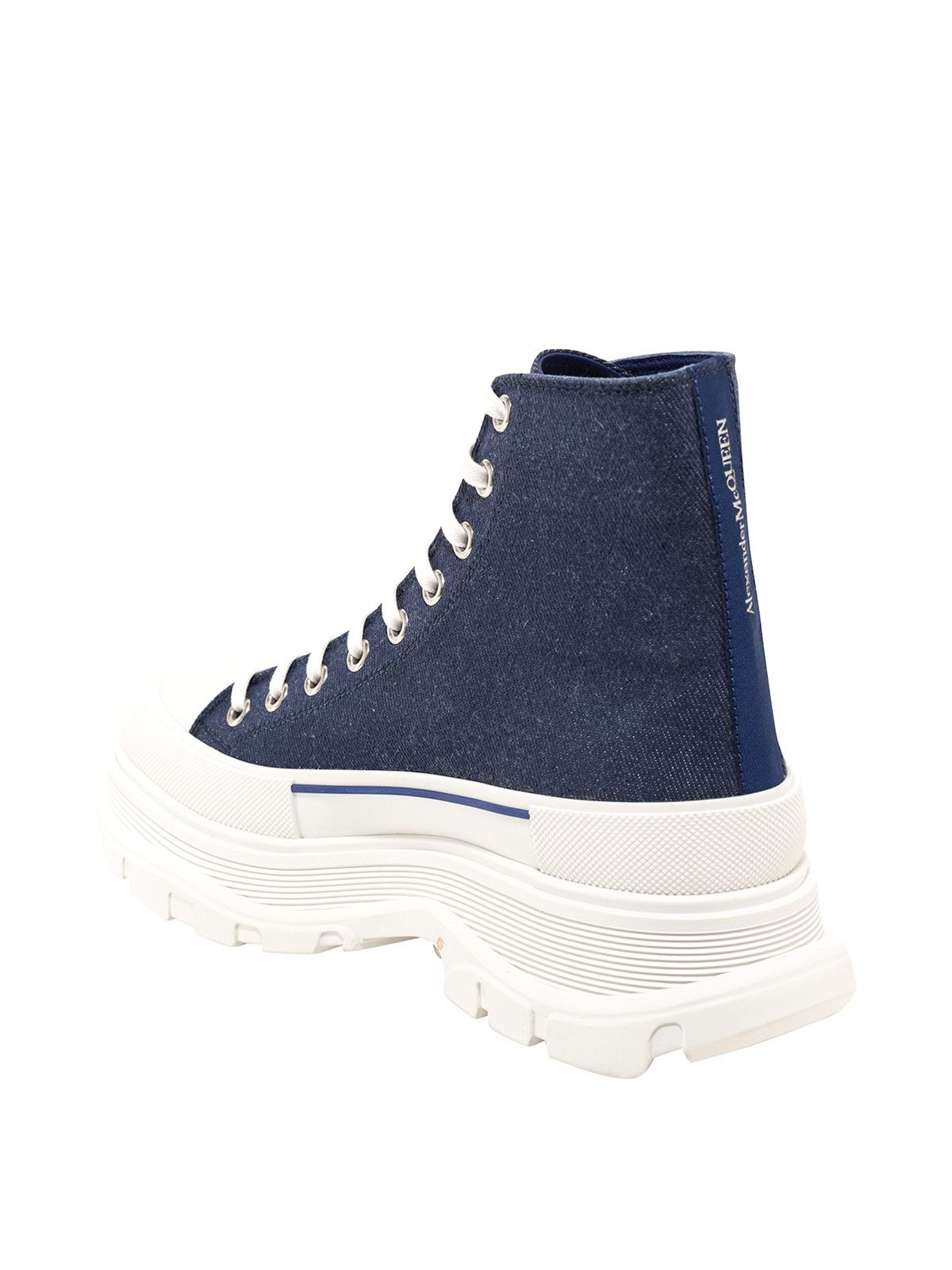 Alexander McQueen o1y0225 Ankle Boots in Blue Size US 11 / IT 41 - 3 Thumbnail