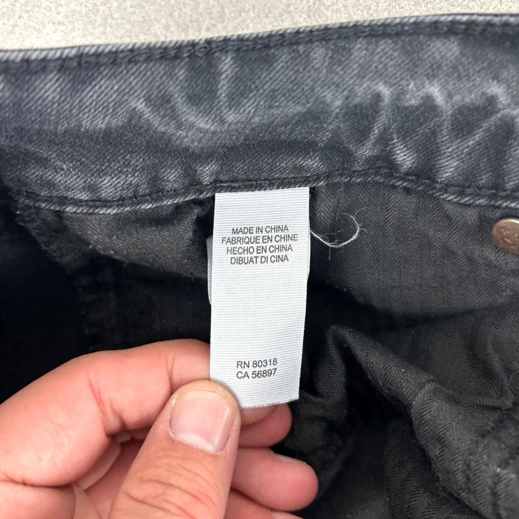 Lucky Brand Lucky Brand Lolita Skinny Jeans Women 10 Black Wash Denim 31x30 Slim Stretch Pockets Zip Button Cotton Polyester Spandex Size 32" / US 10 / IT 46 - 5 Thumbnail
