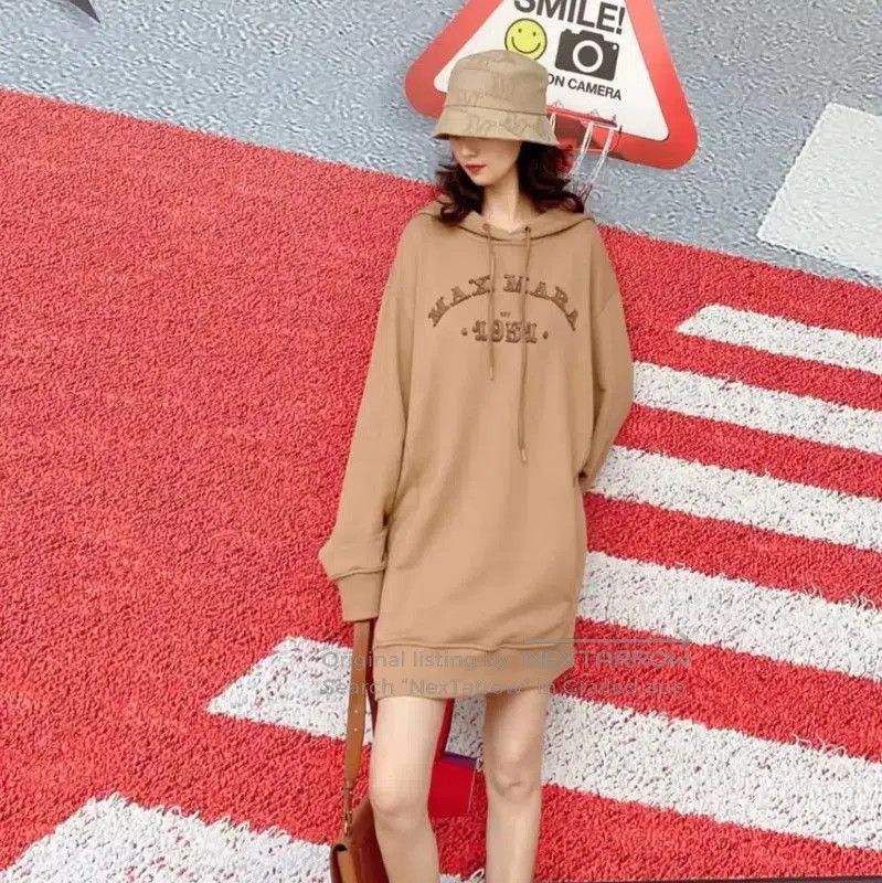 Max Mara MaxMara Casual Khaki Cotton-Blend Sweatshirt . Size S / US 4 / IT 40 - 6 Thumbnail