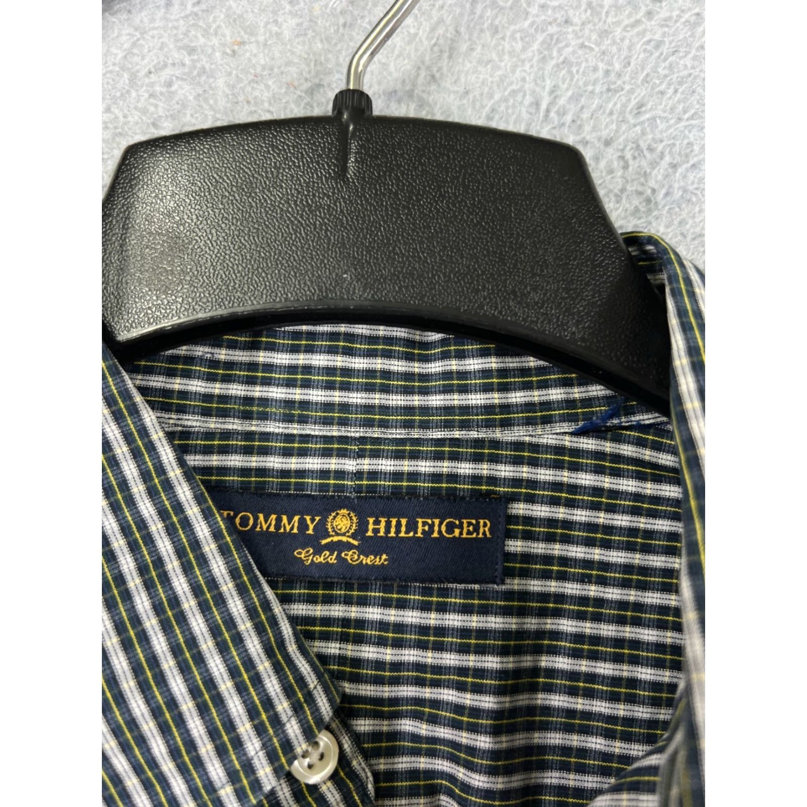 Tommy Hilfiger VINTAGE Tommy Hilfiger Shirt Men XL Blue Yellow Stripe Button Up Cotton Size US XL / EU 56 / 4 - 7 Thumbnail