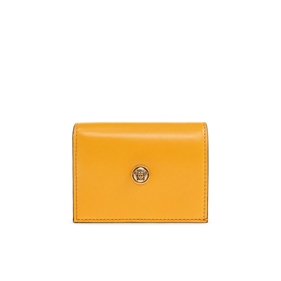 Versace VERSACE Yellow Leather Wallet New & Authentic Size ONE SIZE - 1 Thumbnail