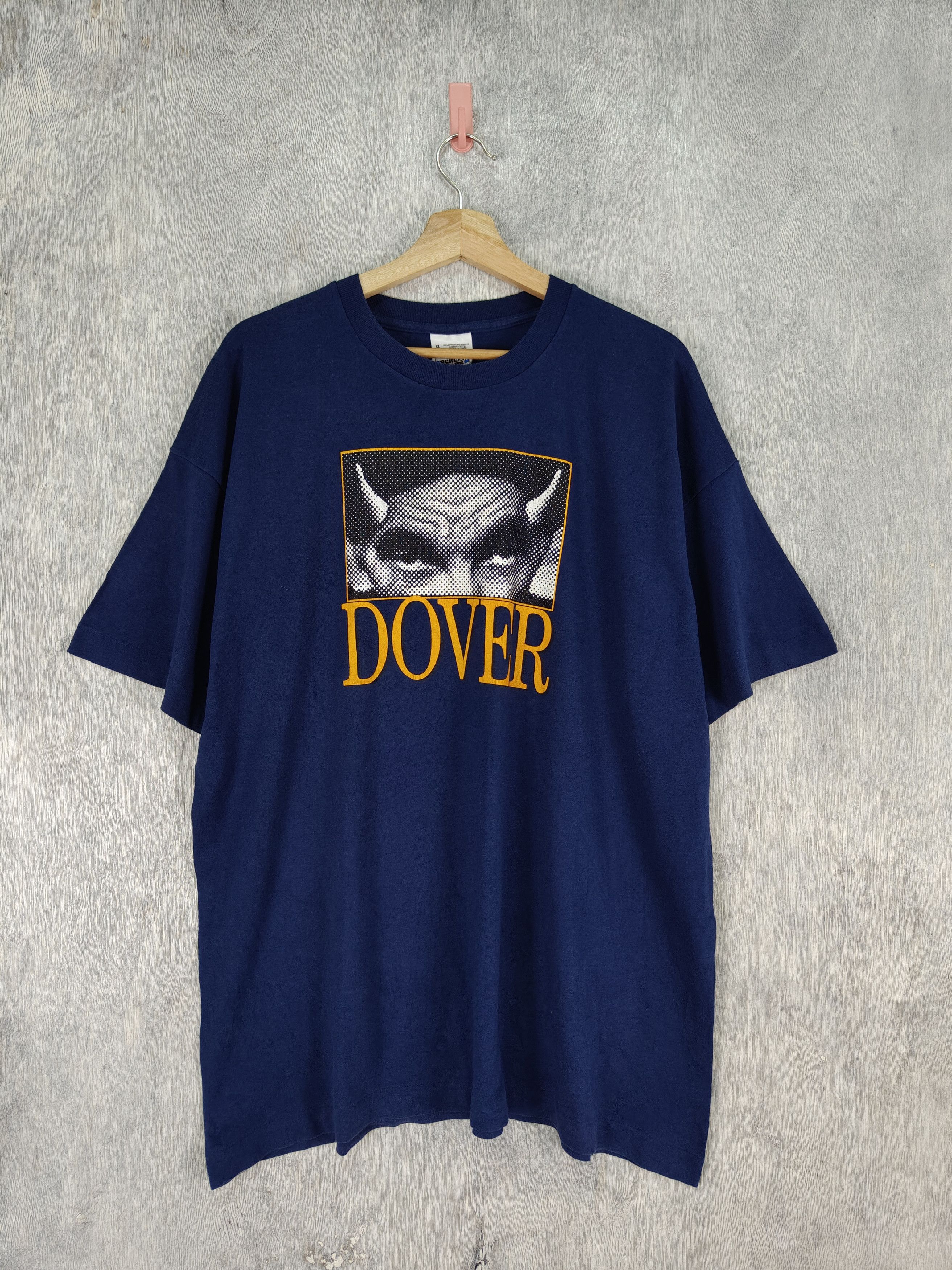 image of Band Tees x Rock Band Vintage Dover Devil Came To Me Rock Band Shirt in Blue, Men's (Size XL)