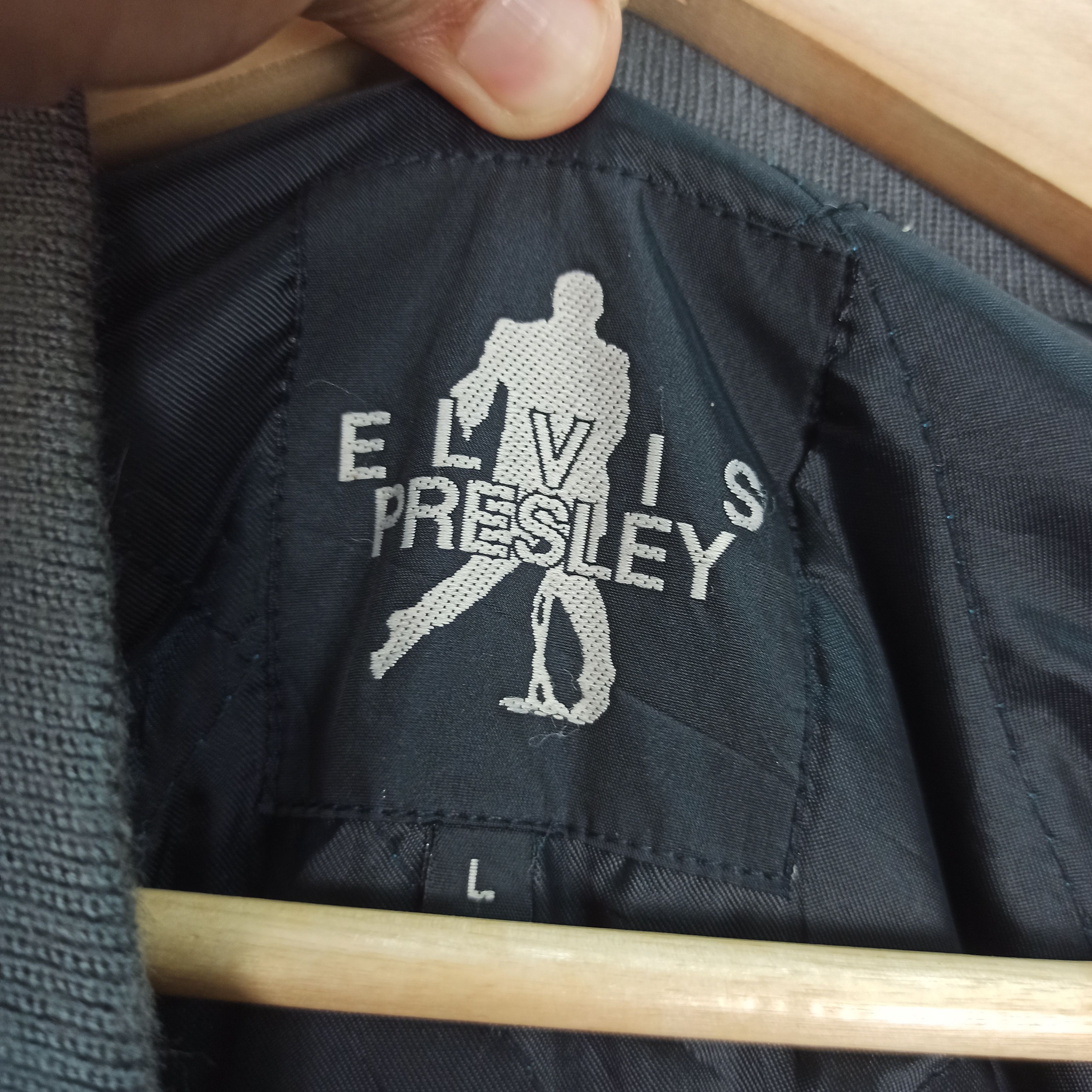 Other Vintage 90s Elvis Presley Wool Varsity Jacket Size US L / EU 52-54 / 3 - 8 Thumbnail