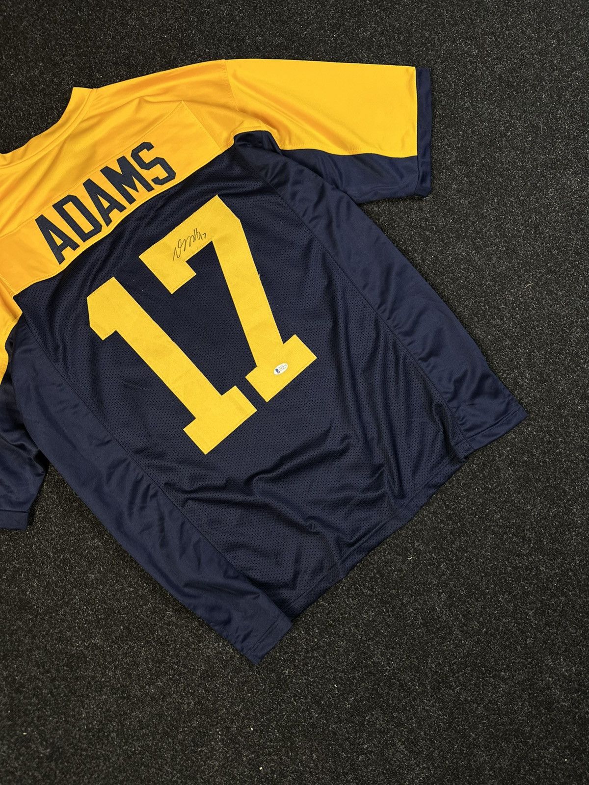 Adams Davante Adams Autographed Green Bay Packers Throwback Jersey Size US XL / EU 56 / 4 - 9 Thumbnail