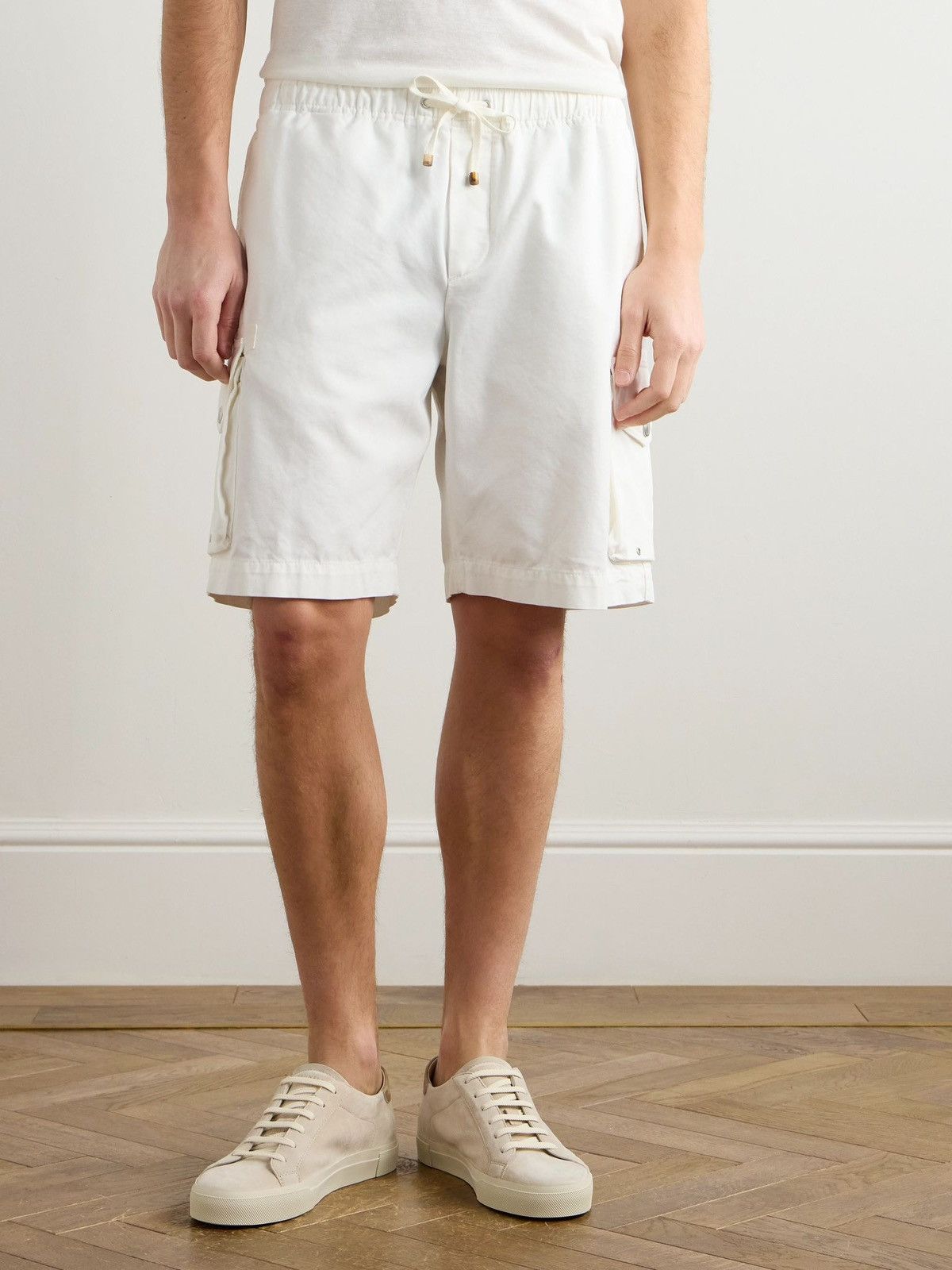 Brunello Cucinelli Brunello Cucinelli Bermuda Cargo Pockets Shorts Size US 36 / EU 52 - 2 Thumbnail