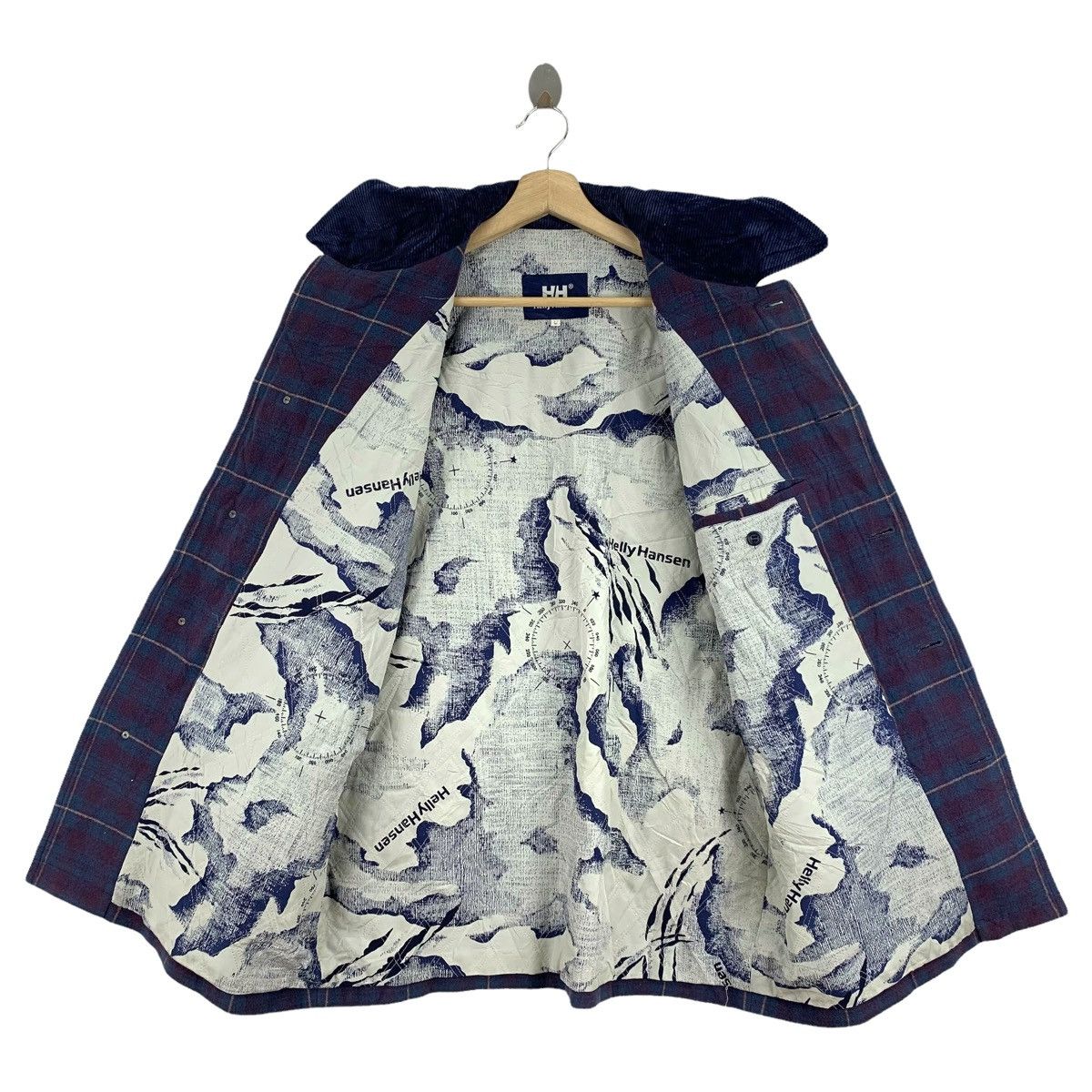 Helly Hansen Vintage HELLY HANSEN Outdoor Checkered Wool Coat Jacket Size US M / EU 48-50 / 2 - 3 Thumbnail