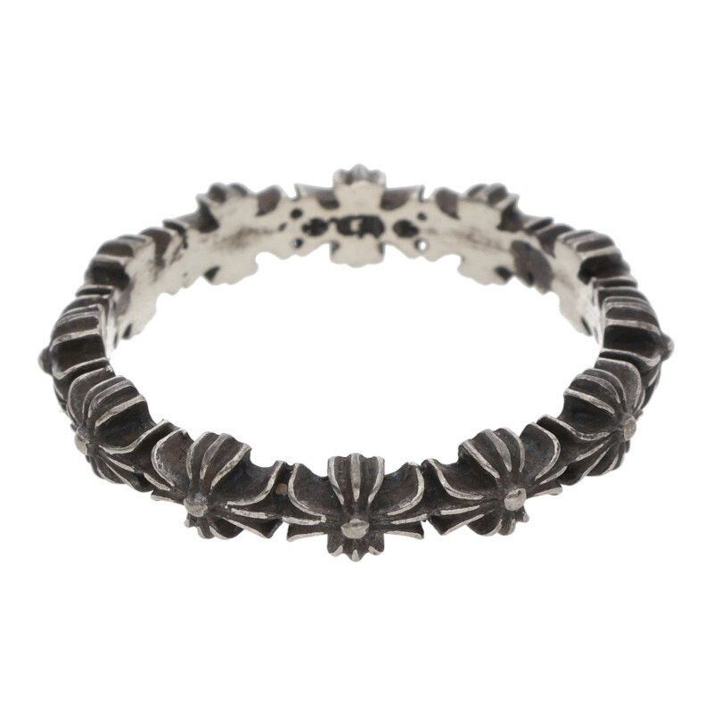 Chrome Hearts Chrome Hearts Tiny ECH Plus Band Silver Ring Size ONE SIZE - 1 Thumbnail