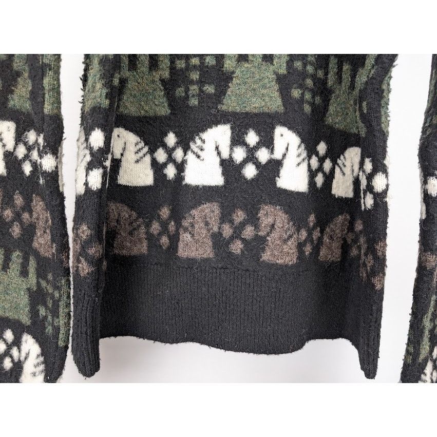 Burberry o1rshd1 Chess Pattern Sweater in Black/Multi Size US L / EU 52-54 / 3 - 13 Thumbnail
