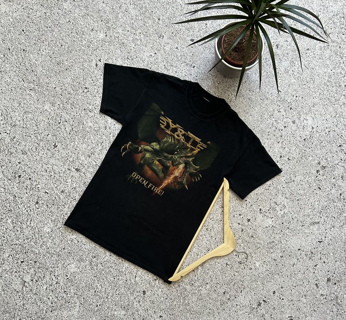 Band Tees Y&T Open Fire World Tour 2017 Rock Band T-Shirt Hype Y2K Size US M / EU 48-50 / 2 - 1 Thumbnail