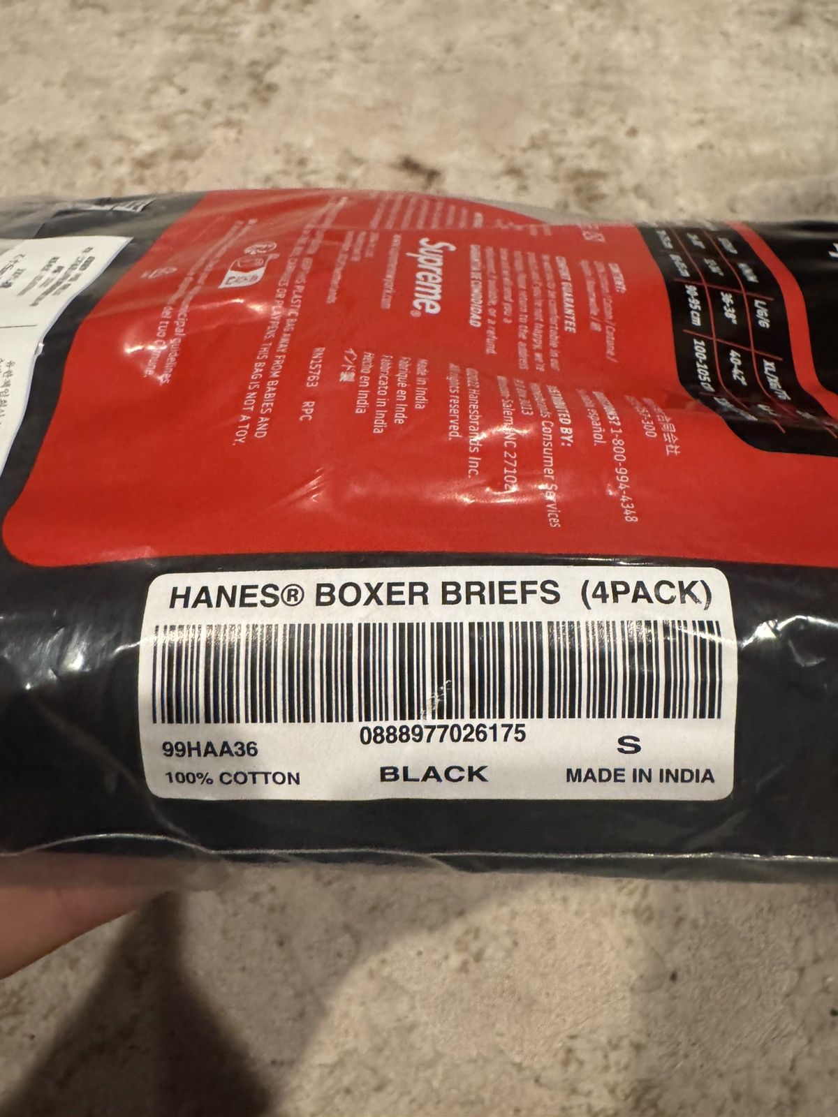 Supreme Supreme Boxers Black Small Size 30 - 3 Thumbnail