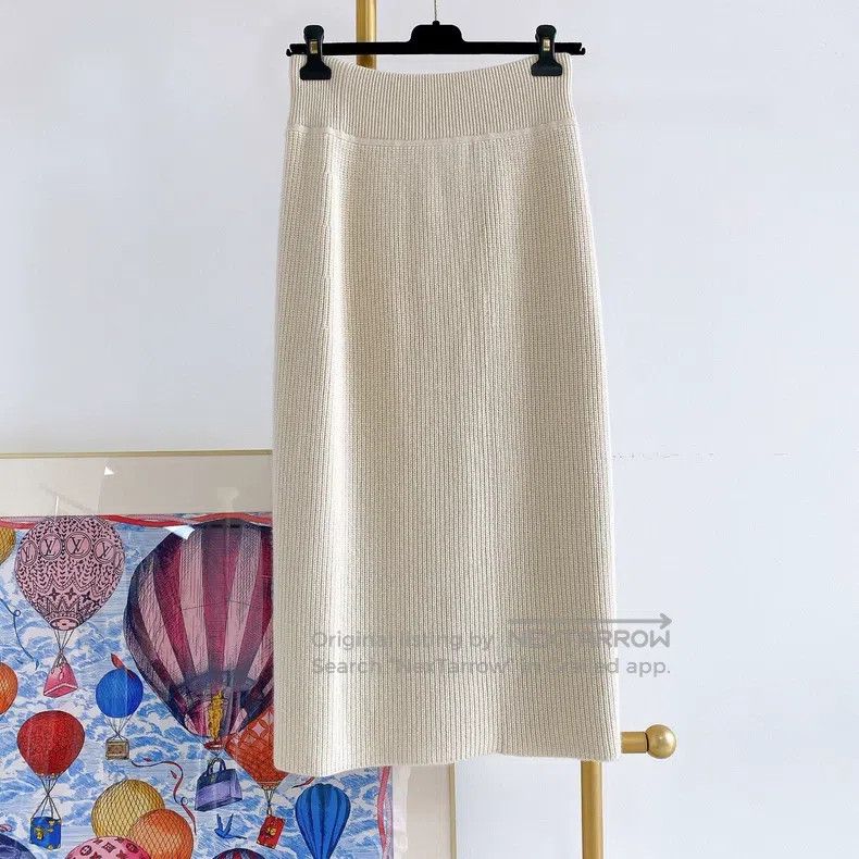 Hermes Hermes White knit skirt Size 24" / US 00 / IT 34 - 2 Thumbnail