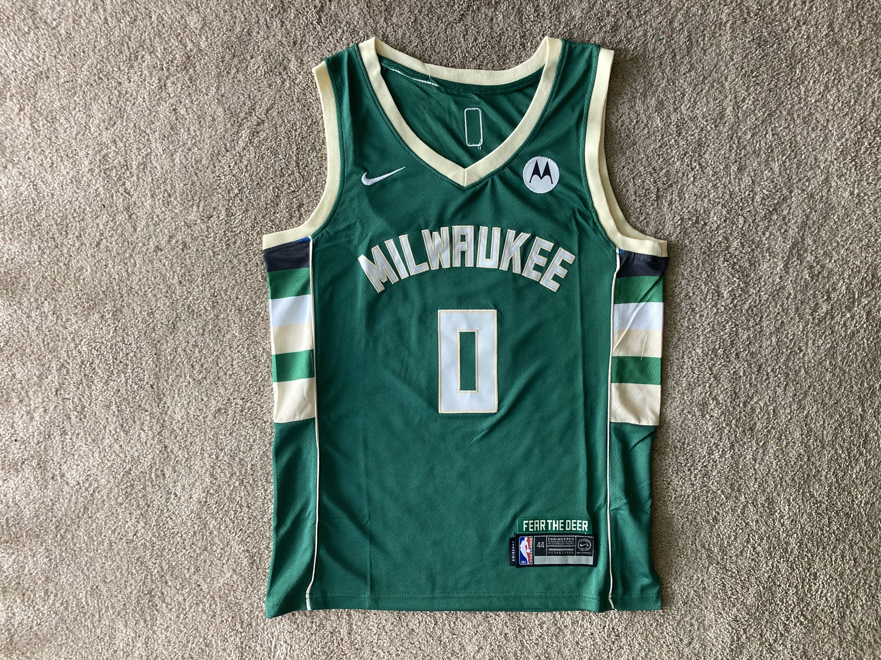 Nike S-XL Mens Stitched Damien Lillard Nike Jersey Bucks Size US XL / EU 56 / 4 - 1 Preview