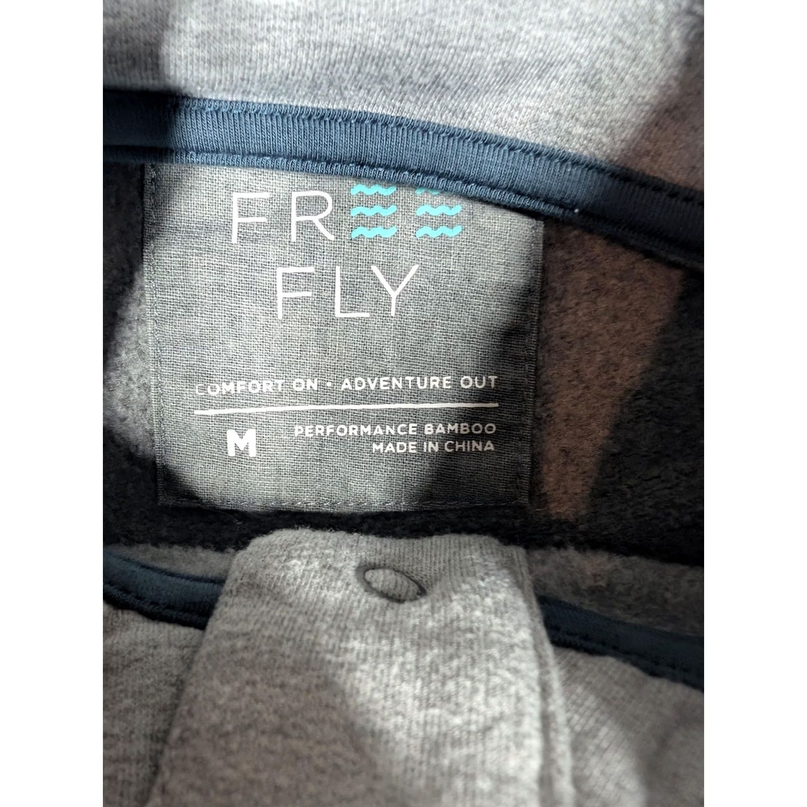 Vintage Free Fly Pullover Mens M Gray Performance Bamboo Mock Neck Hiking Top Size US M / EU 48-50 / 2 - 5 Thumbnail