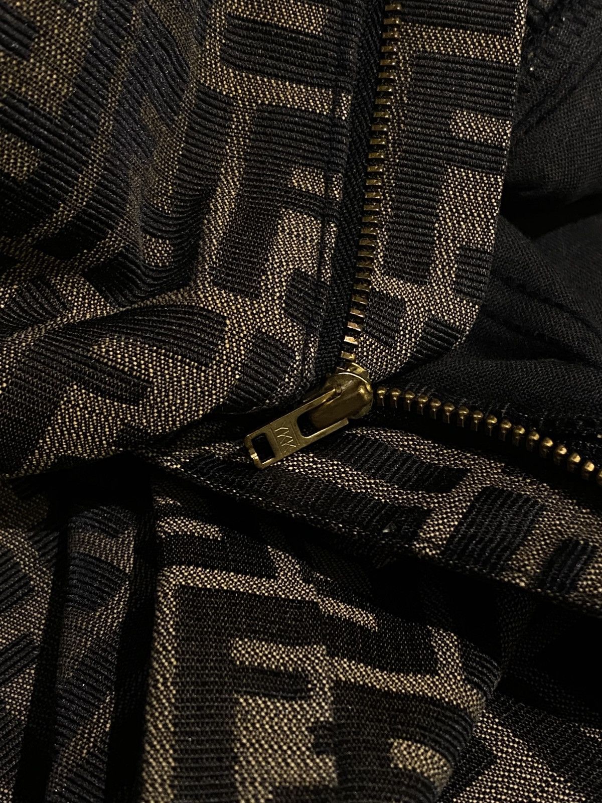 Fendi Fendi 90 Zucca Brown Black FF Logo Monogram High Waist Pants Size 28" / US 6 / IT 42 - 8 Thumbnail