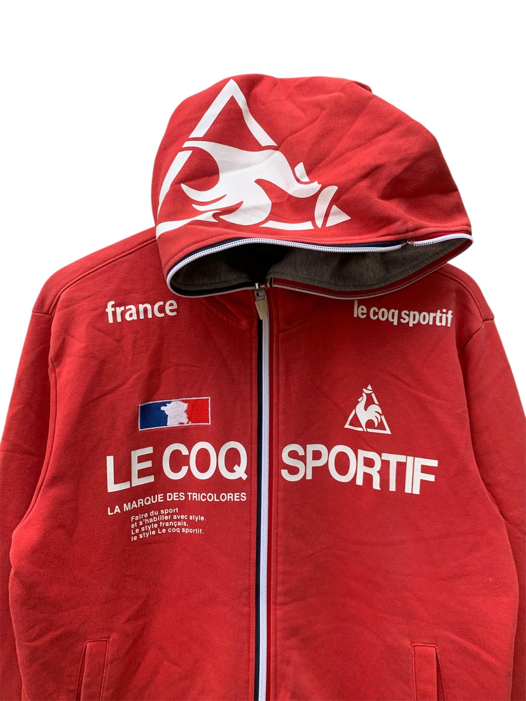 Le Coq Sportif × Vintage Vintage Lecoq Sportif France Hoodie Jacket Size US L / EU 52-54 / 3 - 3 Thumbnail