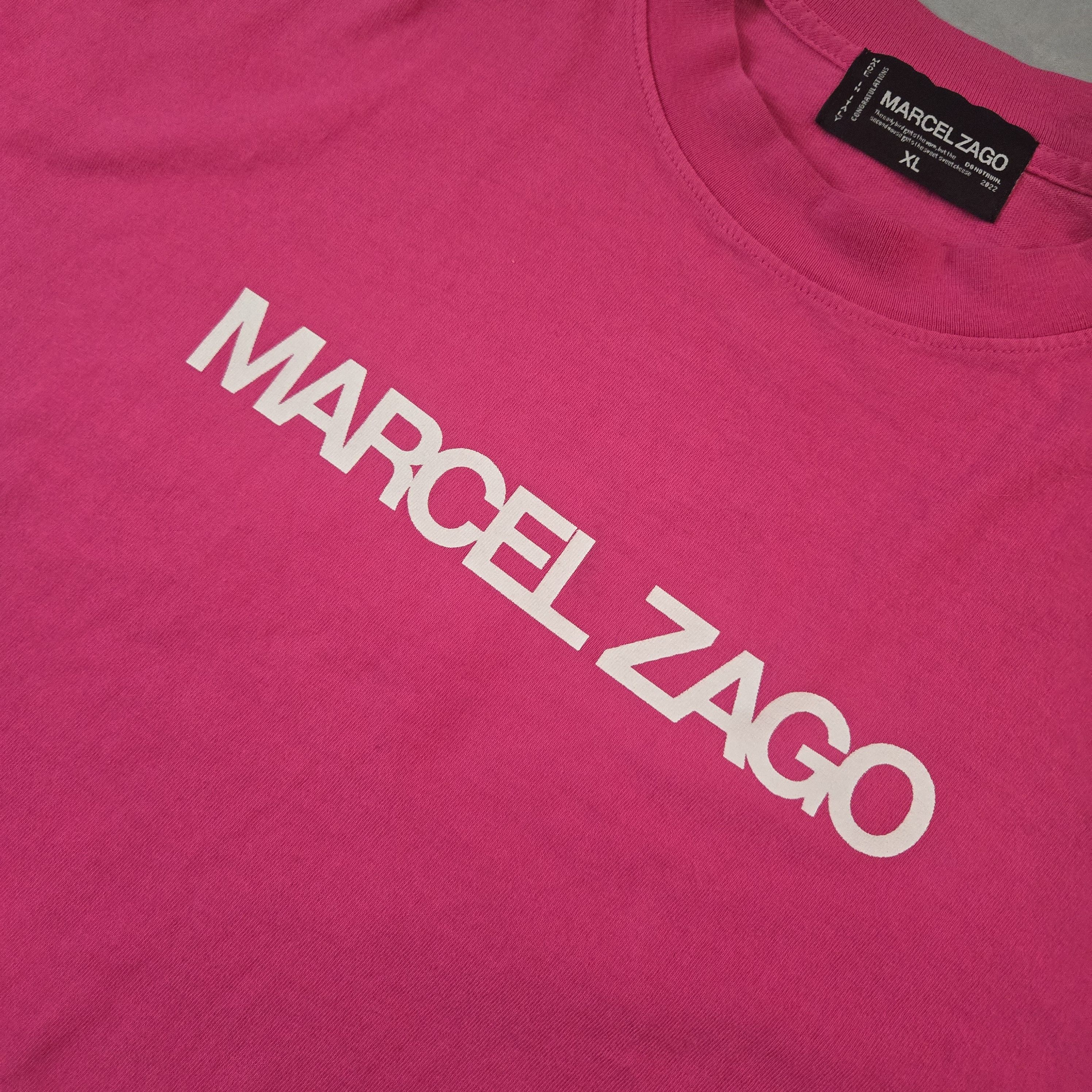 Asspizza × Marcel Zago Pink Marcel Zago Logo T-Shirt Size US XL / EU 56 / 4 - 3 Thumbnail
