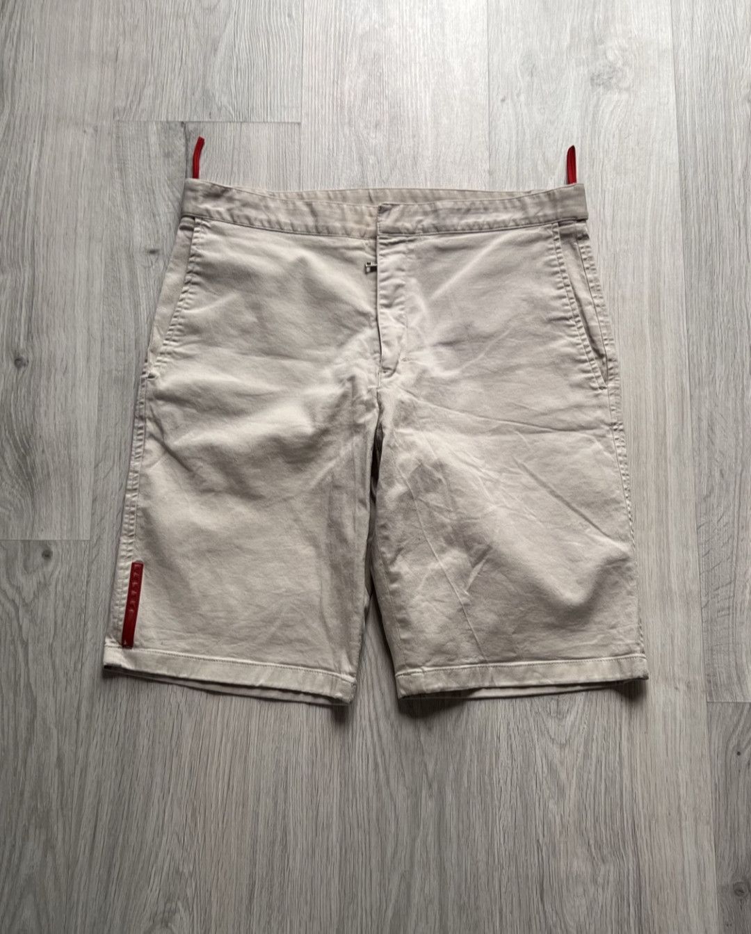 Prada Vintage Prada Red Tab Shorts Size US 30 / EU 46 - 1 Thumbnail