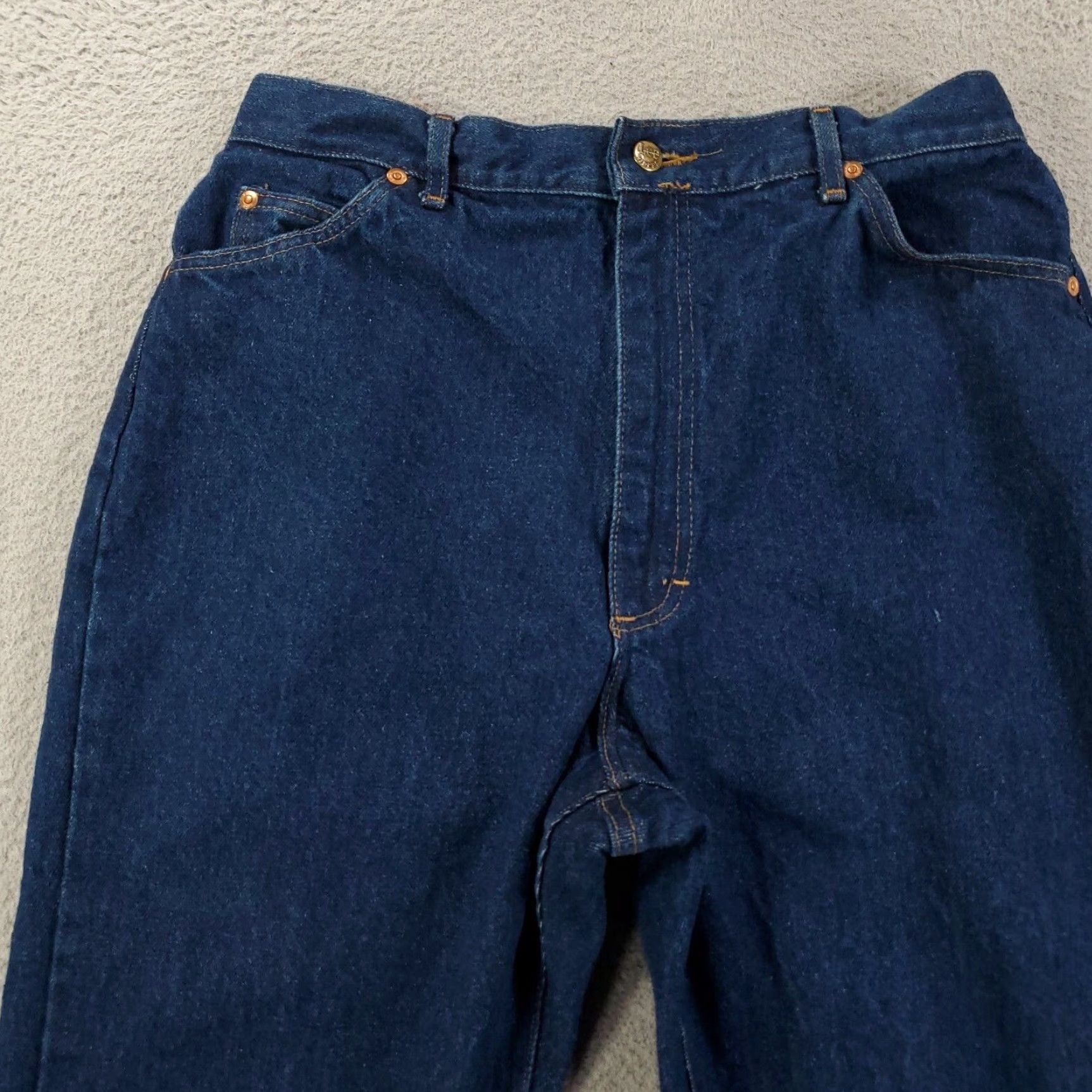 Lee VINTAGE Lee Jeans Womens Plus Size 18 Mom High Waist 31x31 Dark Blue 80s 90s Retro USA Size 40" / US 18 - 2 Thumbnail