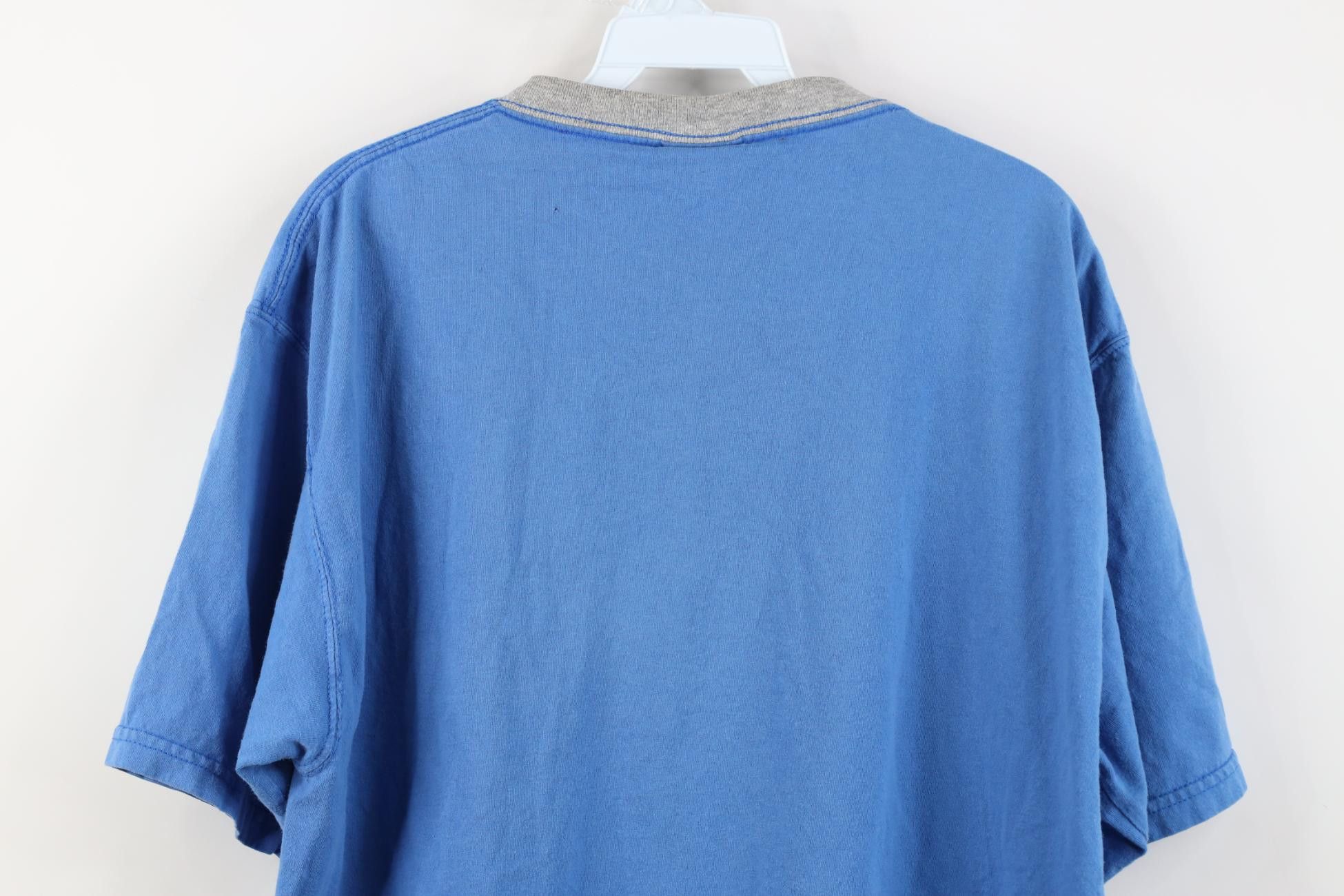 Vintage Vintage Y2K 2005 NFL Detroit Lions Football T-Shirt Blue Size US XL / EU 56 / 4 - 14 Thumbnail