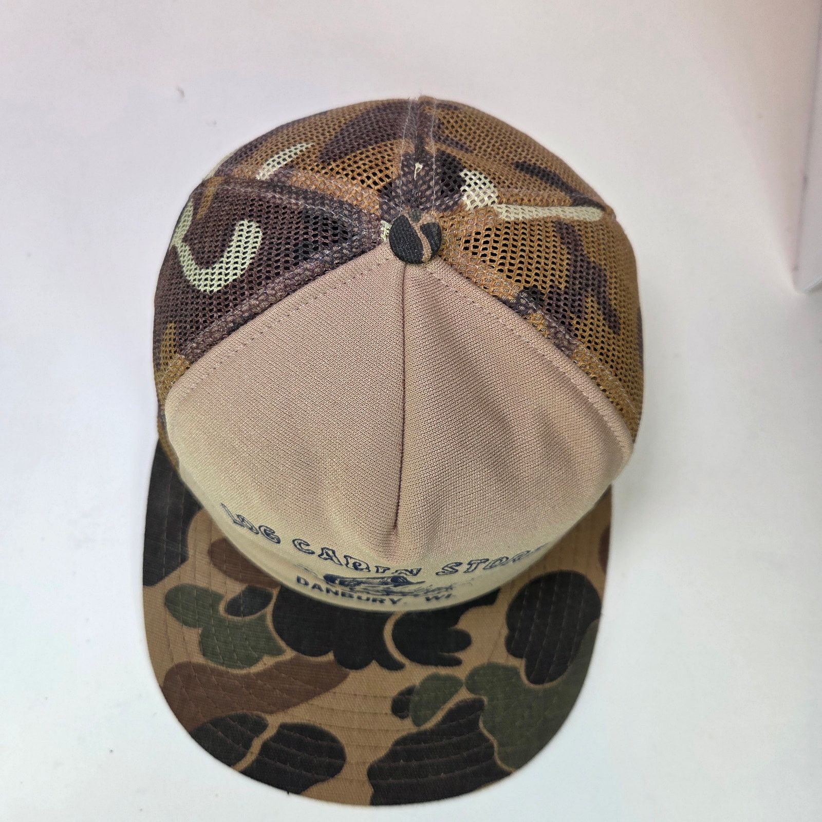 Other Vintage Log Cabin Store Camo Mesh Trucker Hat Semco USA Size ONE SIZE - 5 Thumbnail