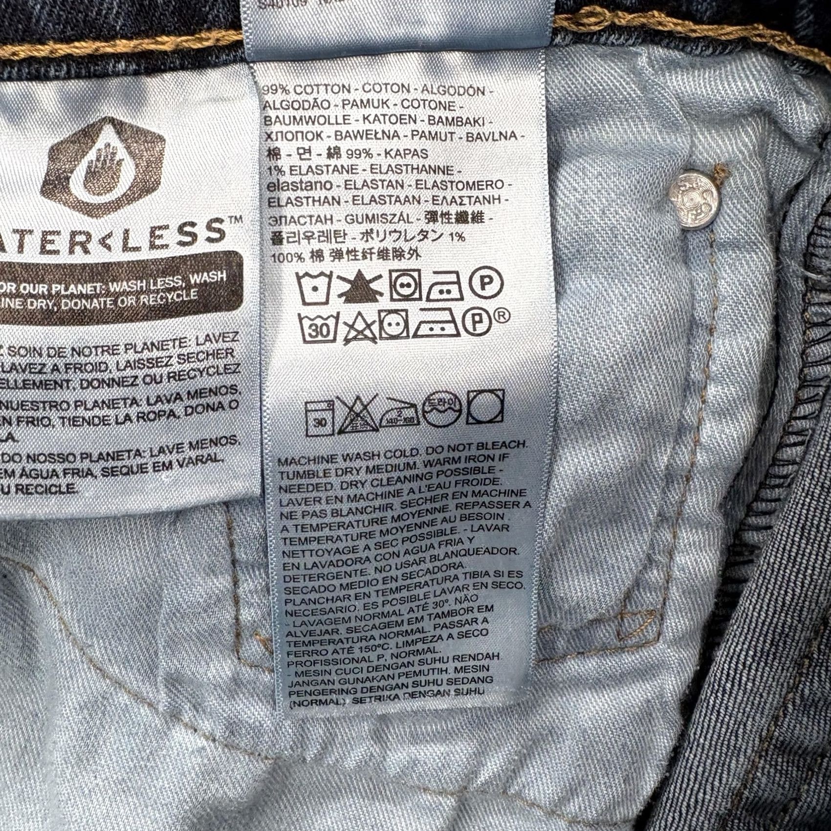 Levi's Levis 511 Jeans Mens Slim Straight Stretch Denim Pants 32x29 Blue Medium Wash Size US 32 / EU 48 - 5 Thumbnail