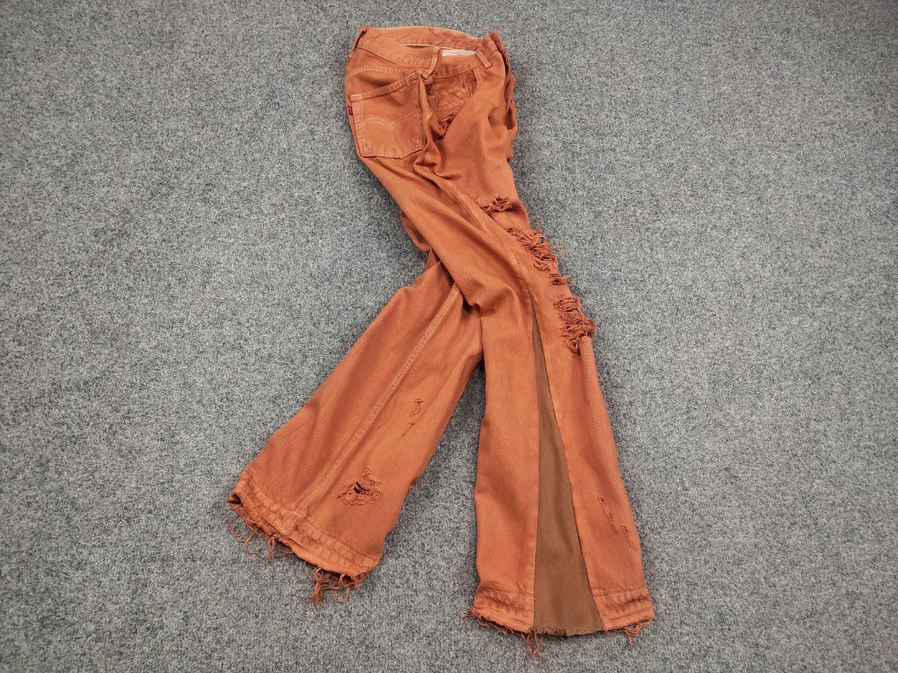 If Six Was Nine Vintage Levis 597 x if six was nine Flared Denim Jeans Y2K Size 29" - 2 Thumbnail