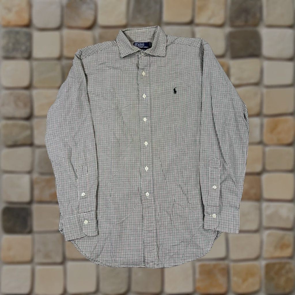 Polo Ralph Lauren VINTAGE Polo Ralph Lauren Shirt Mens Medium Stanton Green Red Cotton Button Up Size US M / EU 48-50 / 2 - 1 Thumbnail
